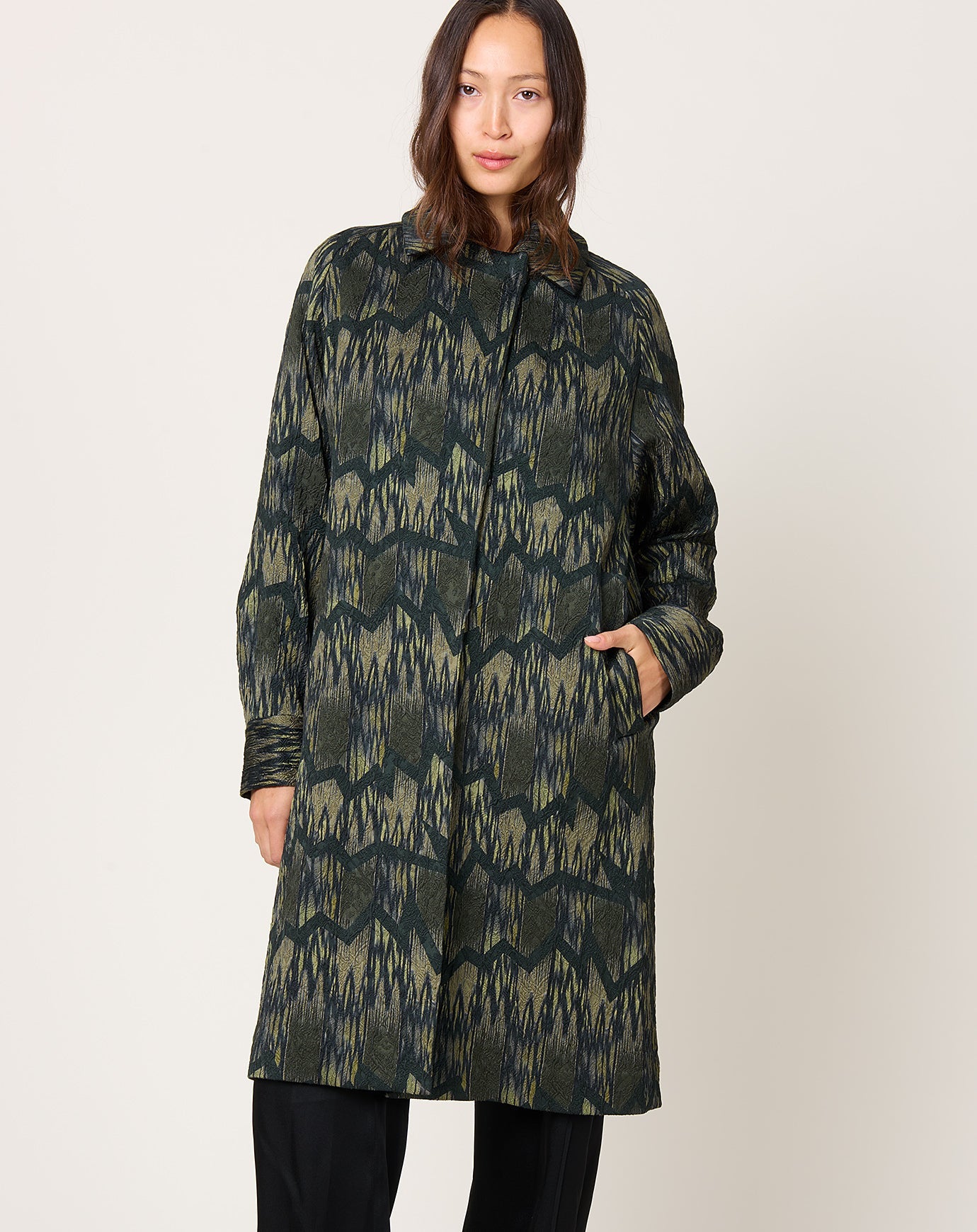 Rachel Comey Pragmata Trench in Olive
