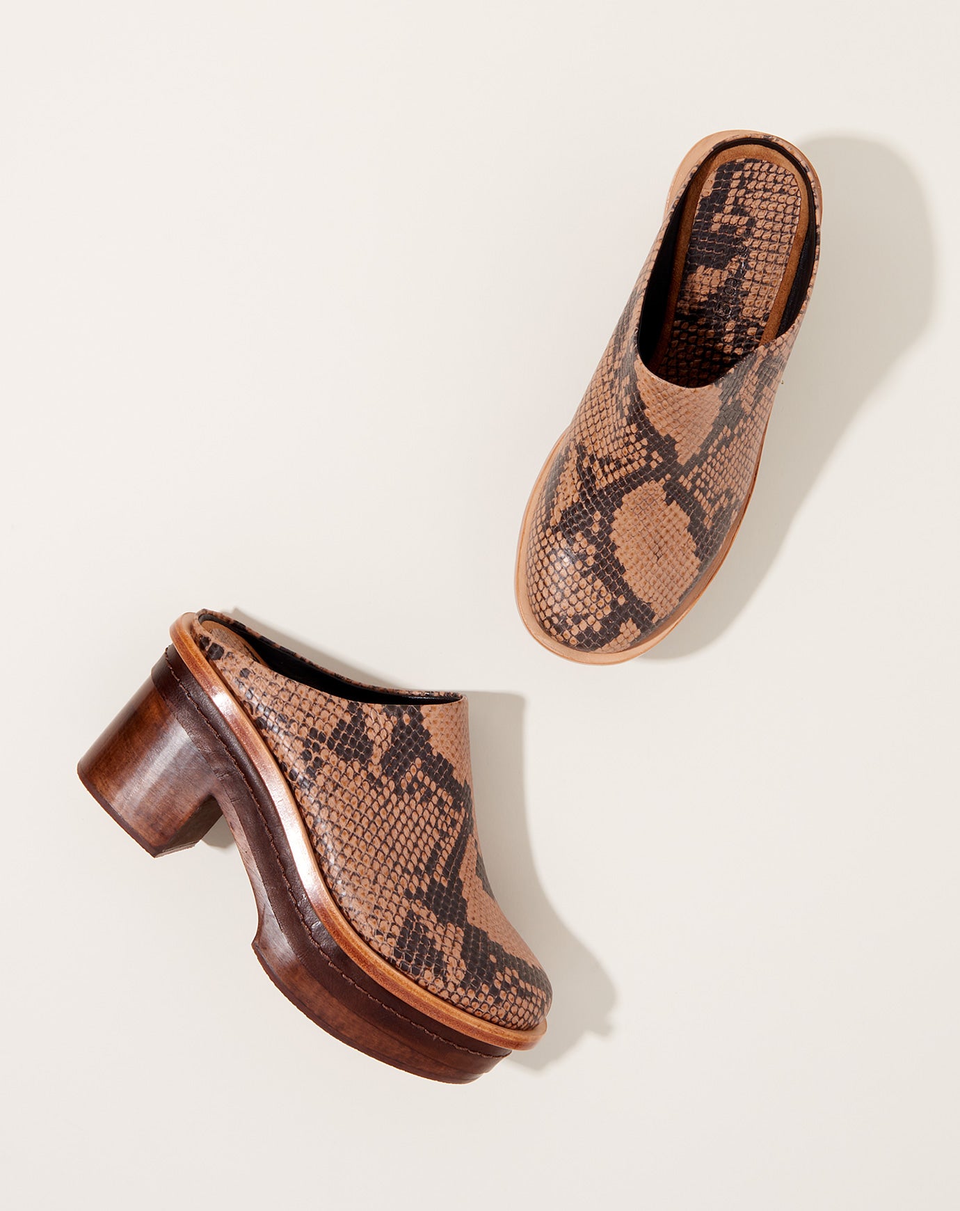 Rachel Comey Sesley Clog in Snake Print