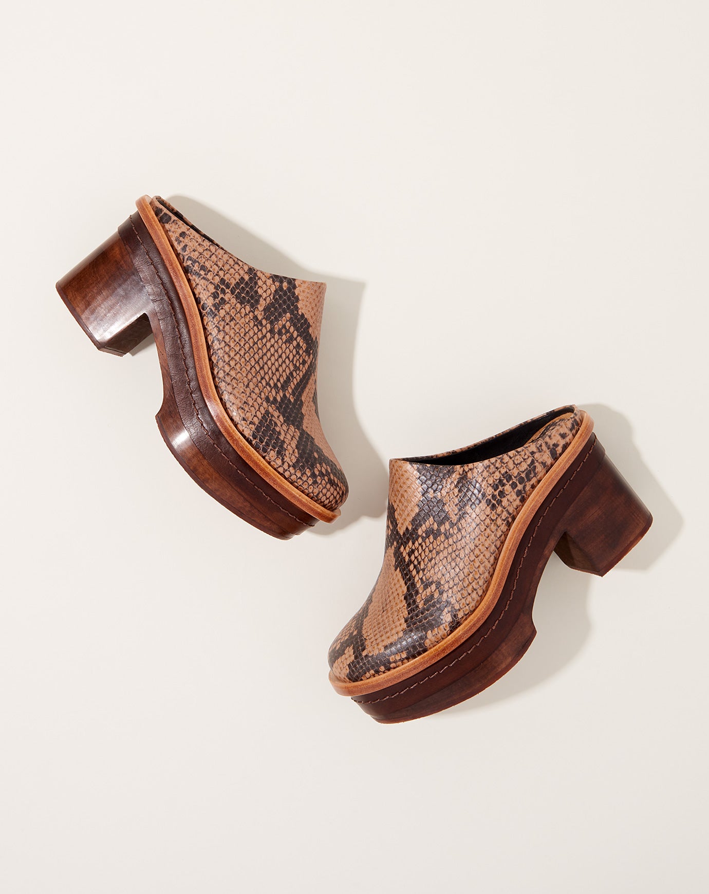 Rachel Comey Sesley Clog in Snake Print