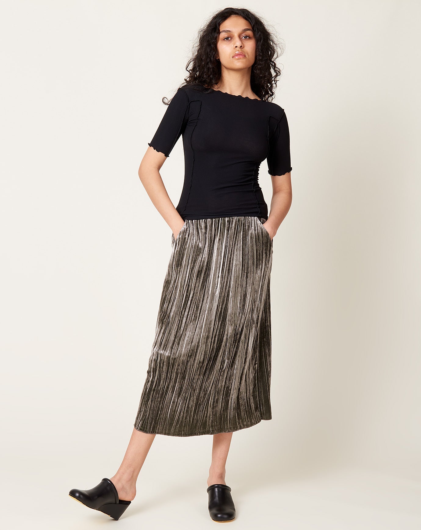 Rachel Comey Vela Skirt in Gunmetal