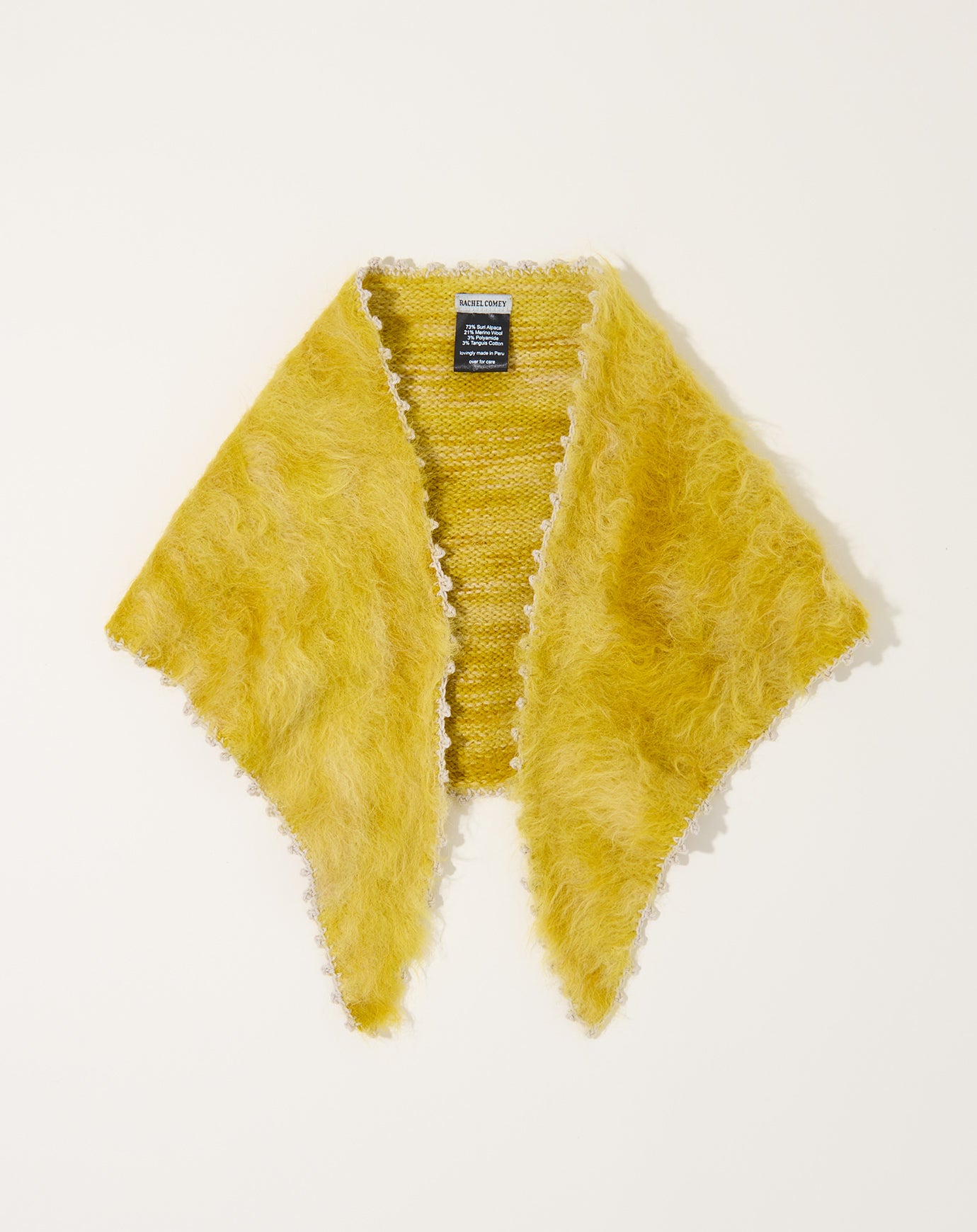 Rachel Comey Vetta Scarf in Chartreuse Space Dye