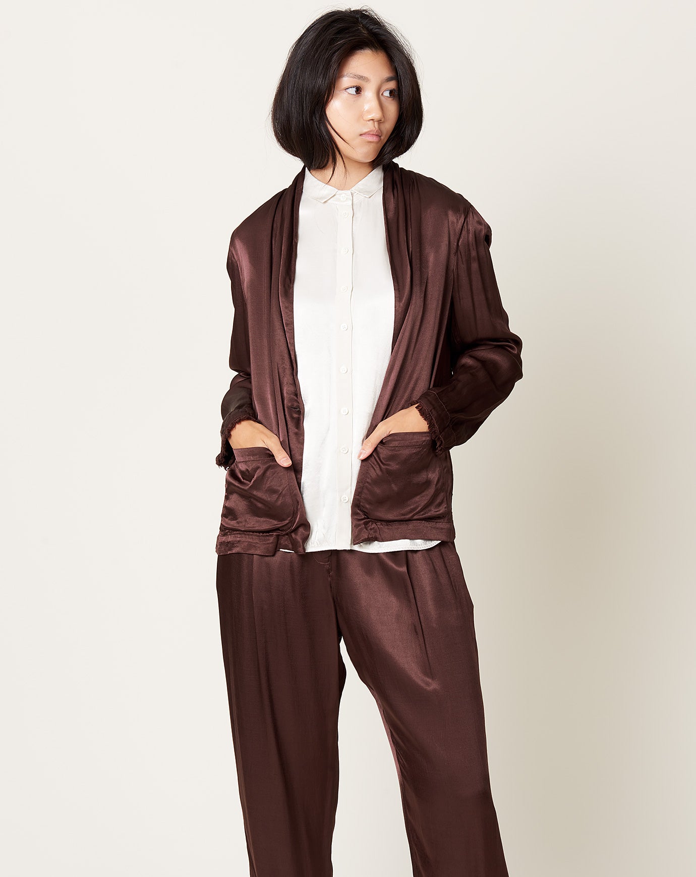 Raquel Allegra Jai Jacket in Chocolate