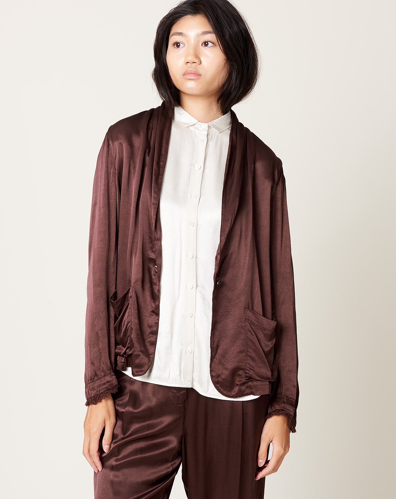 Raquel Allegra Jai Jacket in Chocolate