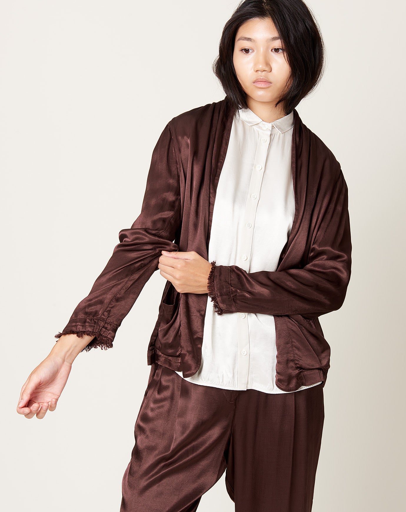 Raquel Allegra Jai Jacket in Chocolate