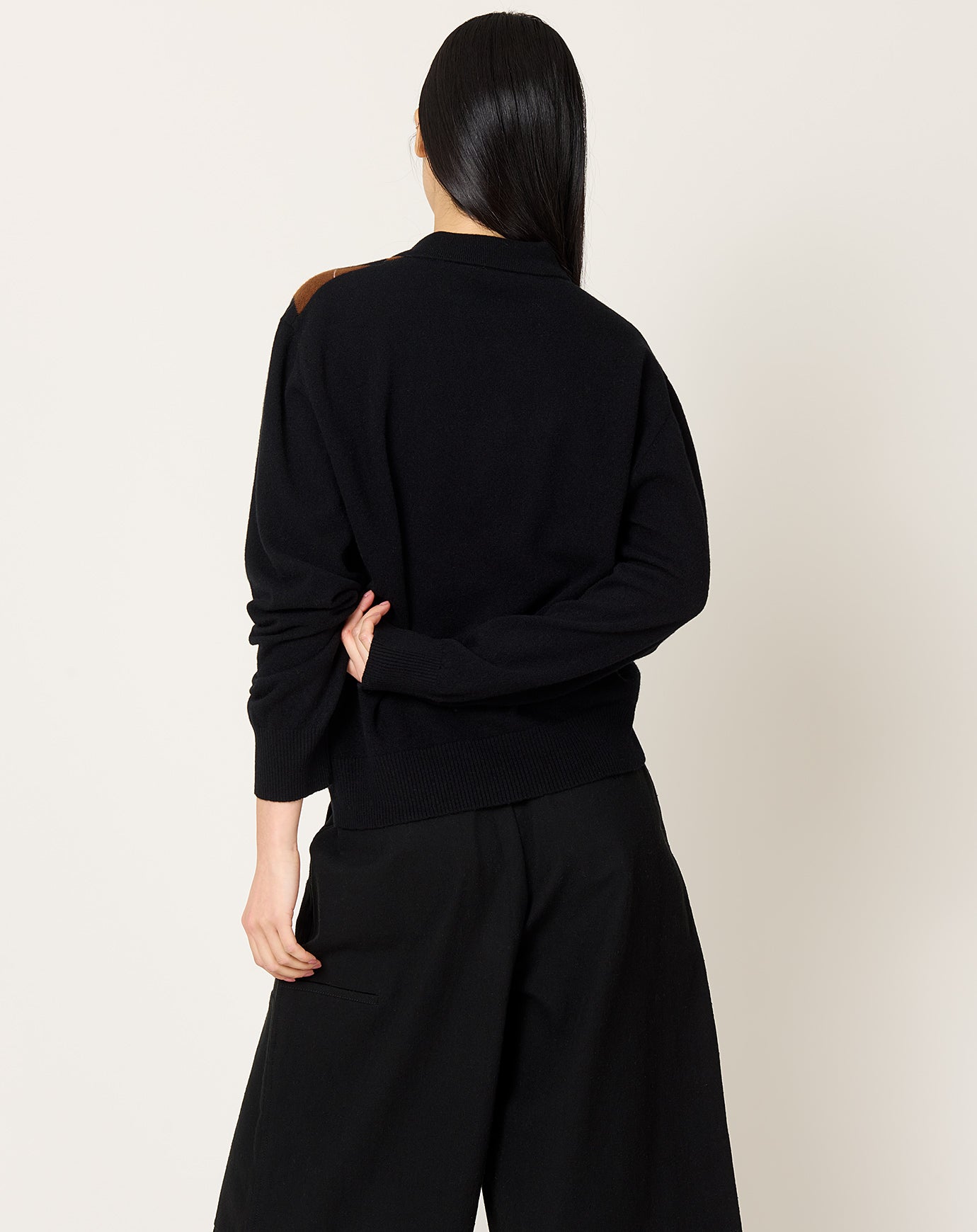 Róhe Compact Knitted Check Polo