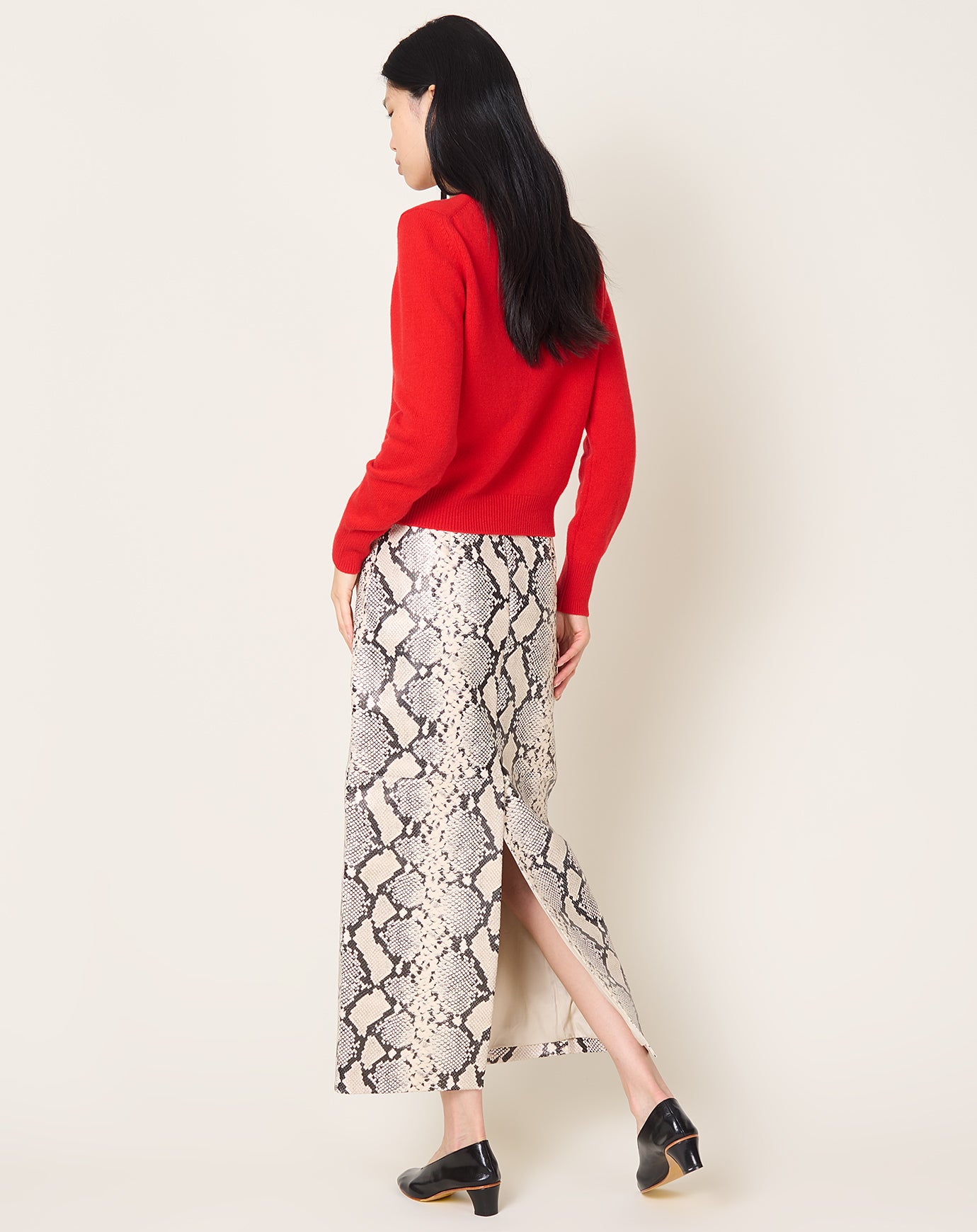 Róhe Snakeskin Skirt