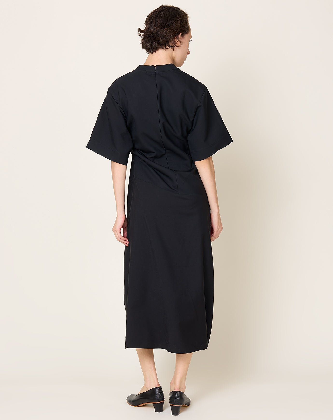 Rohe Sculptural Shortsleeve Dress in Black