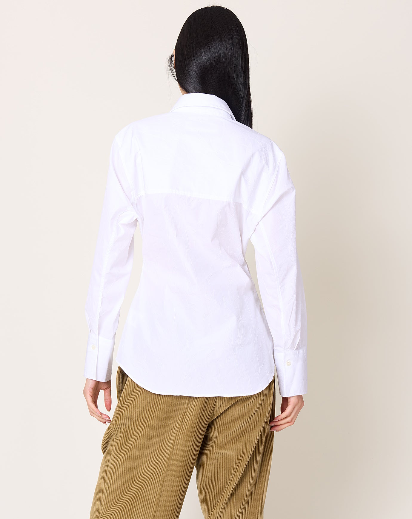 Róhe Shaped Shirt in Optic White