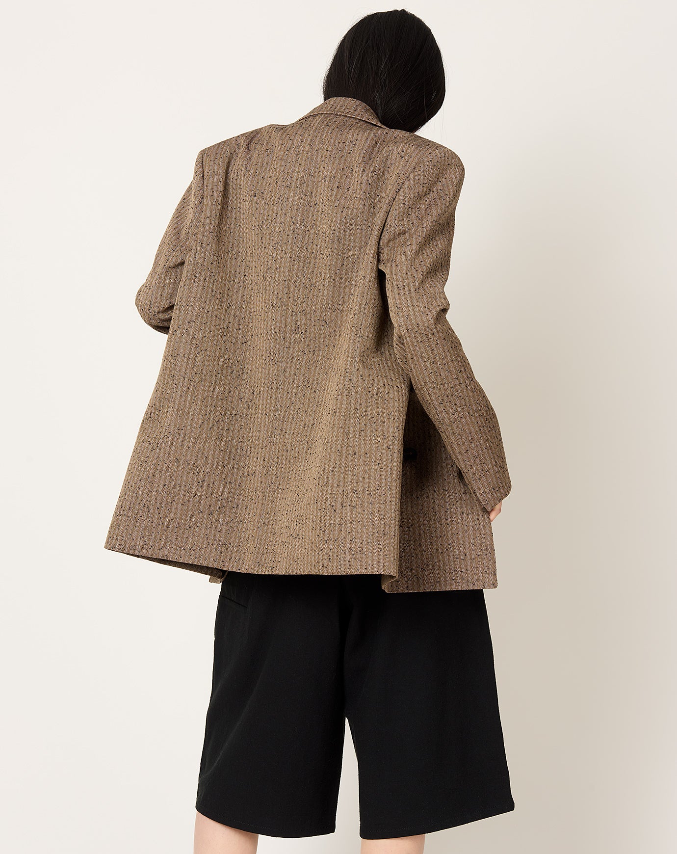 Róhe Slub Herringbone Double Breasted Blazer