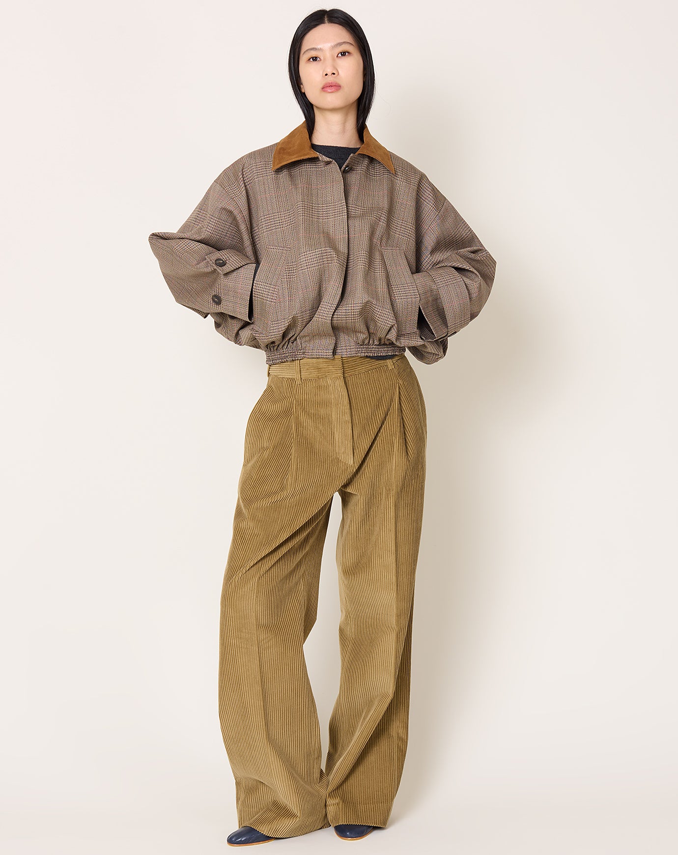 Róhe Suede Collar Blouson Jacket