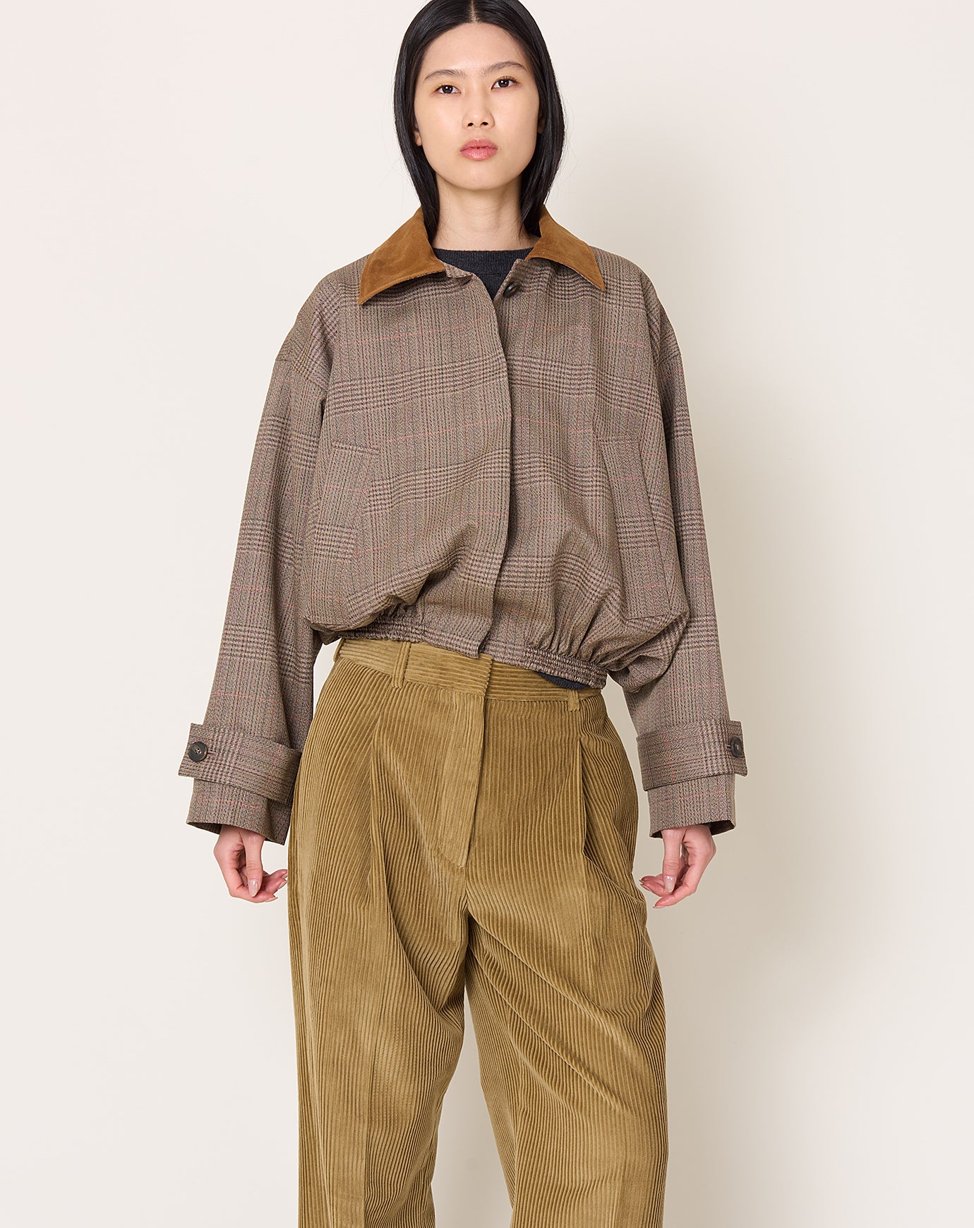 Róhe Suede Collar Blouson Jacket