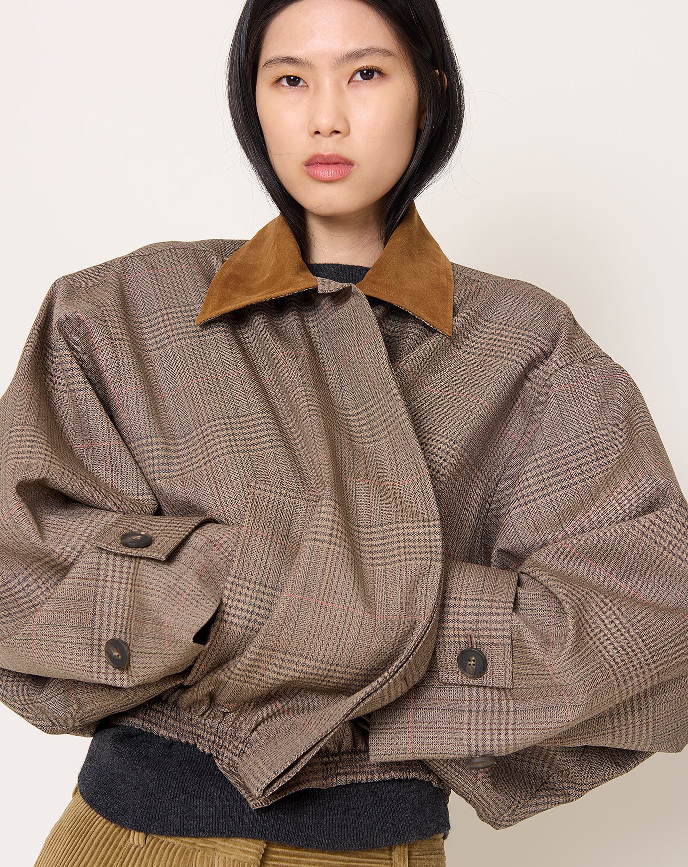 Róhe Suede Collar Blouson Jacket