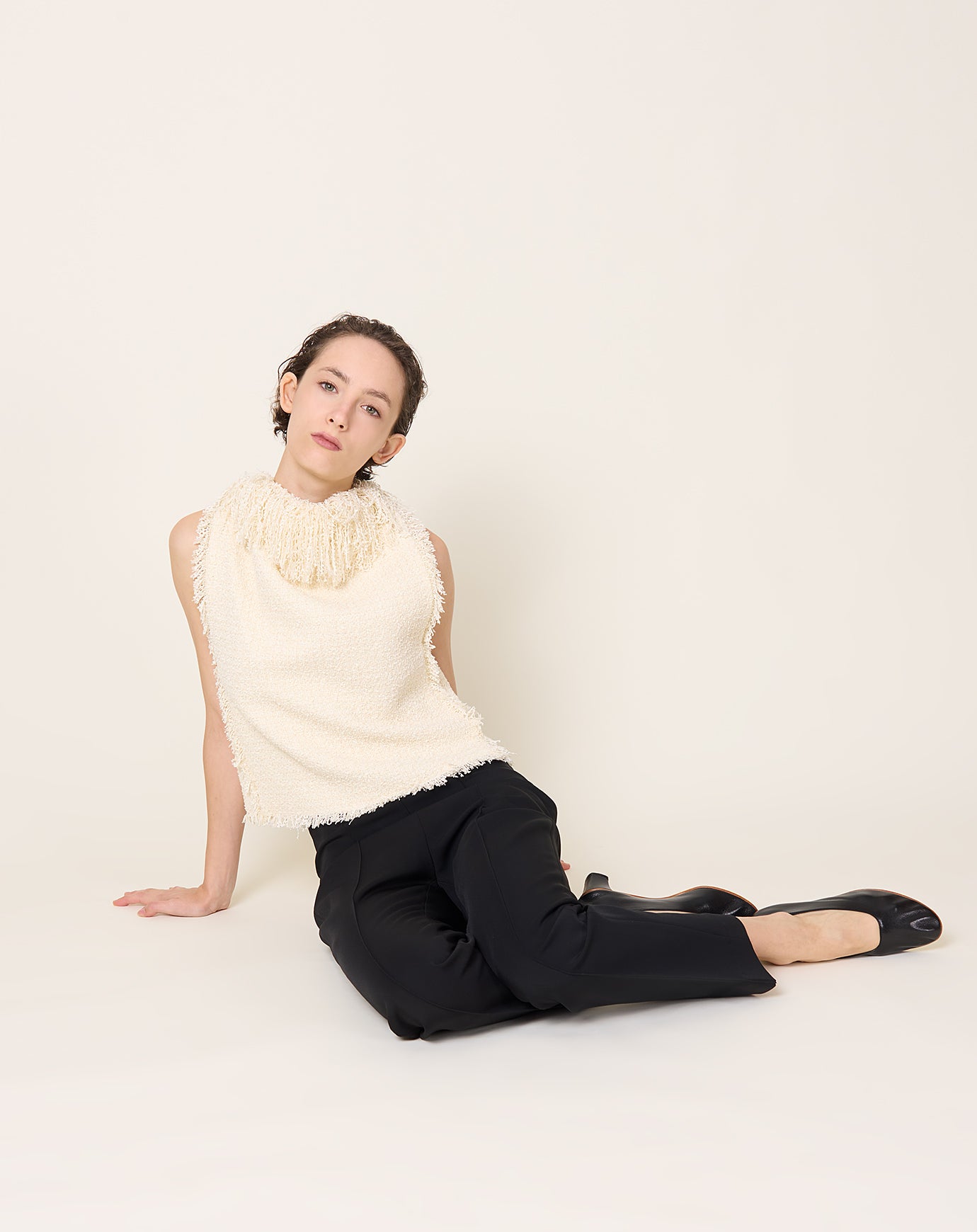 Róhe Cigarette Leg Trousers in Black