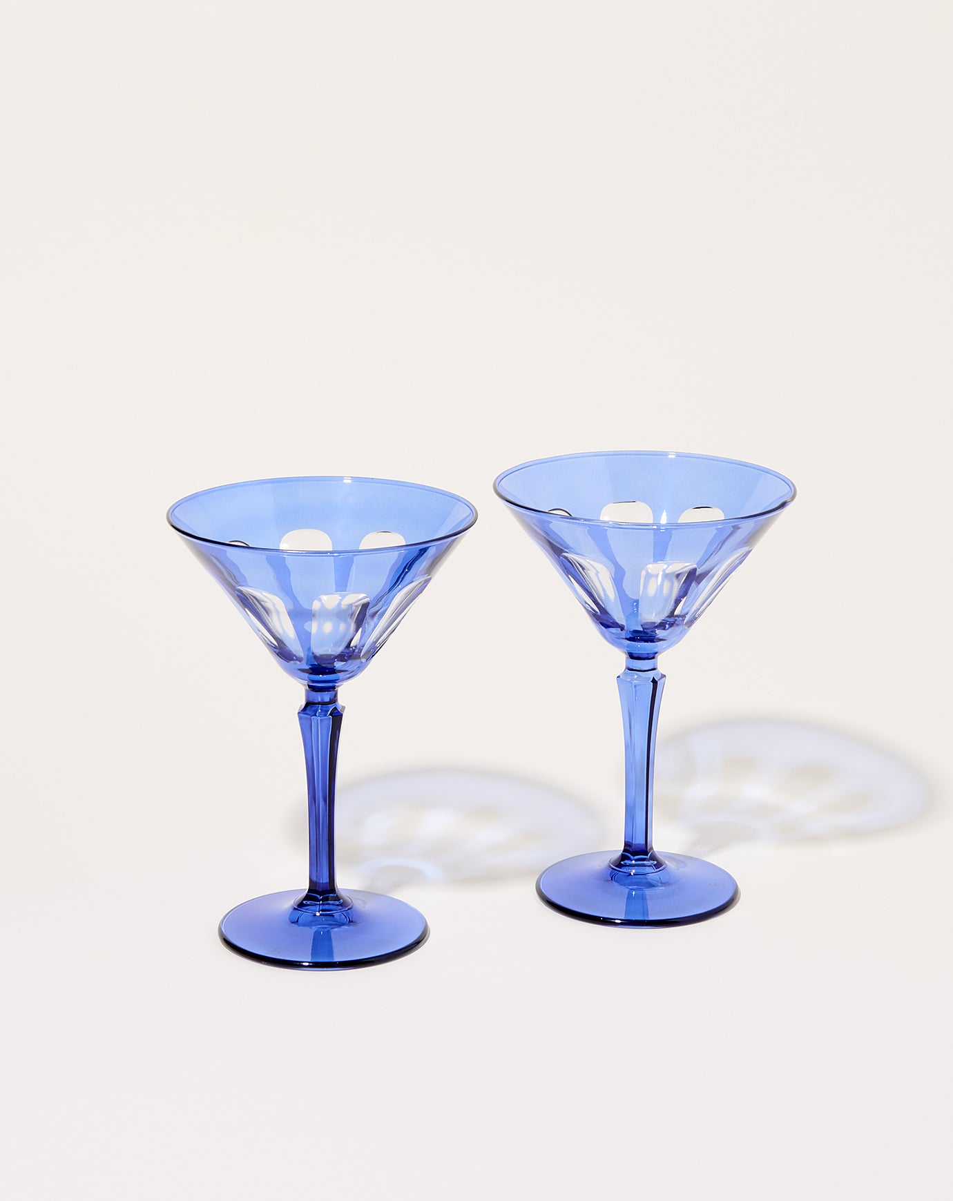 Sir Madam Rialto Glass Martini Set in Moon Glow