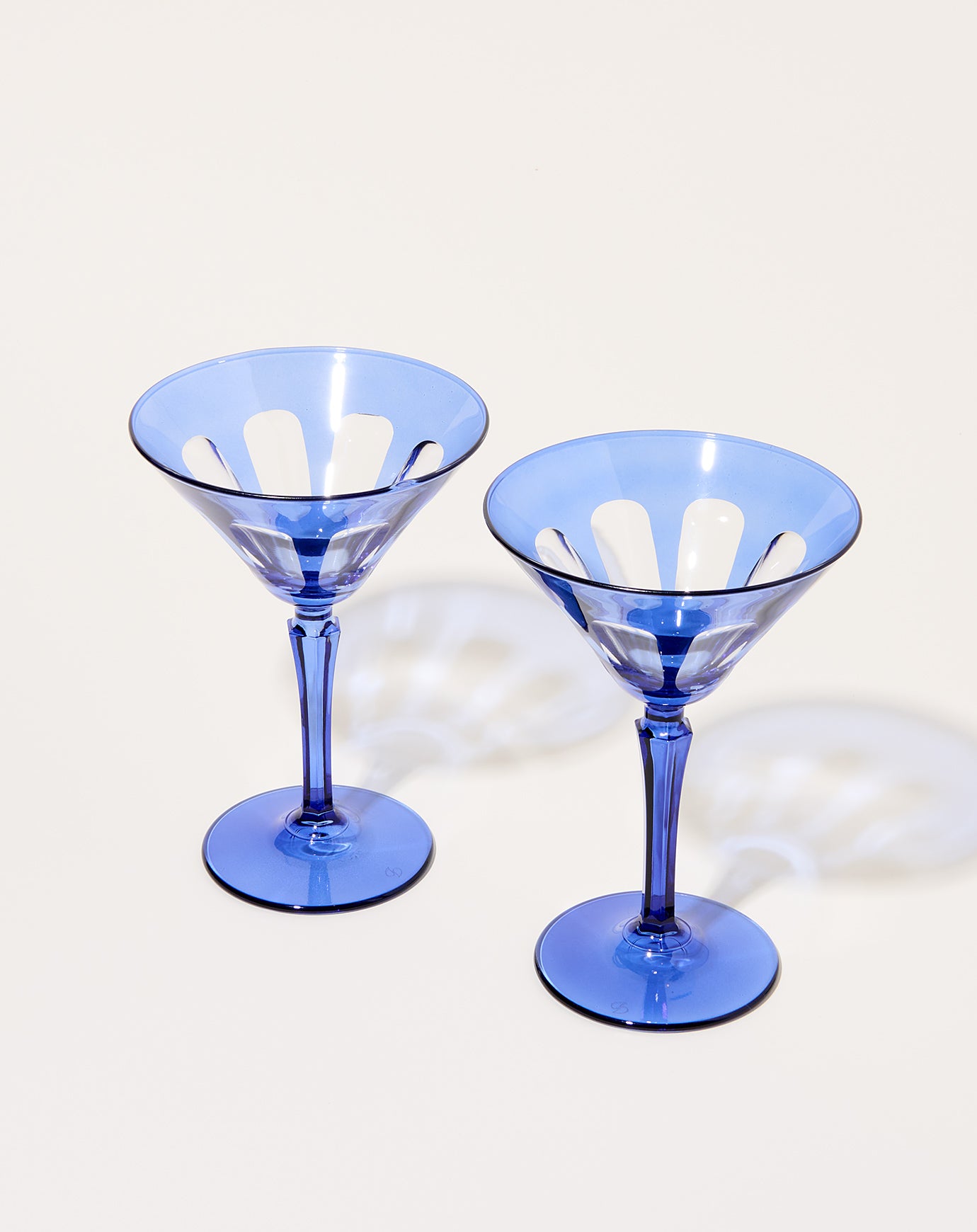 Sir Madam Rialto Glass Martini Set in Moon Glow