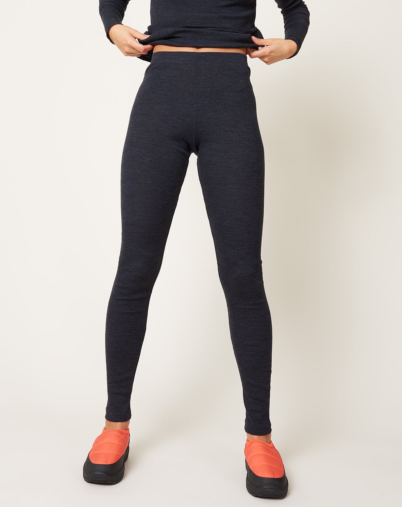 Skall Studio Amy Leggings in Dark Grey Melange