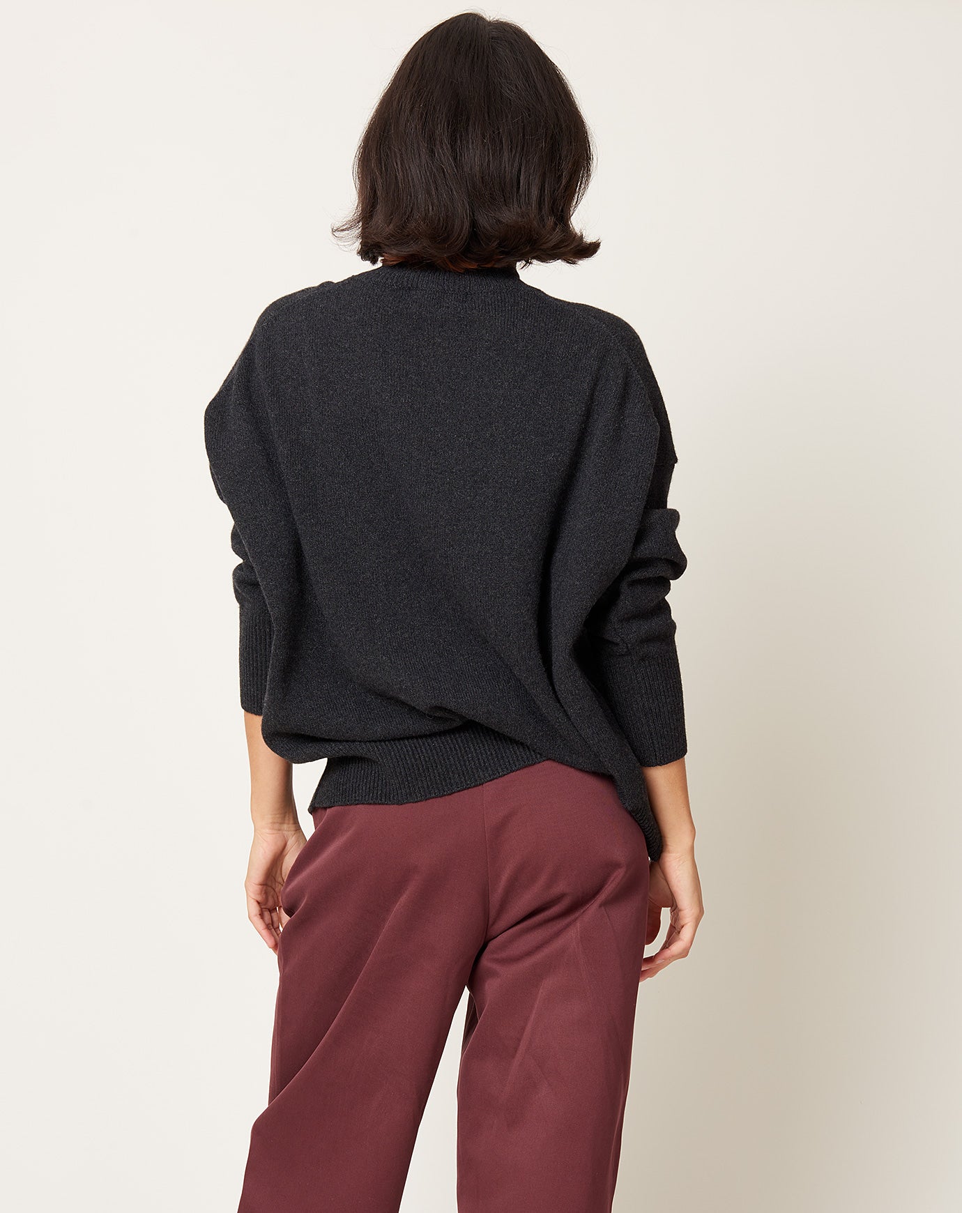 Skall Studio Dello Turtleneck in Dark Grey Melange