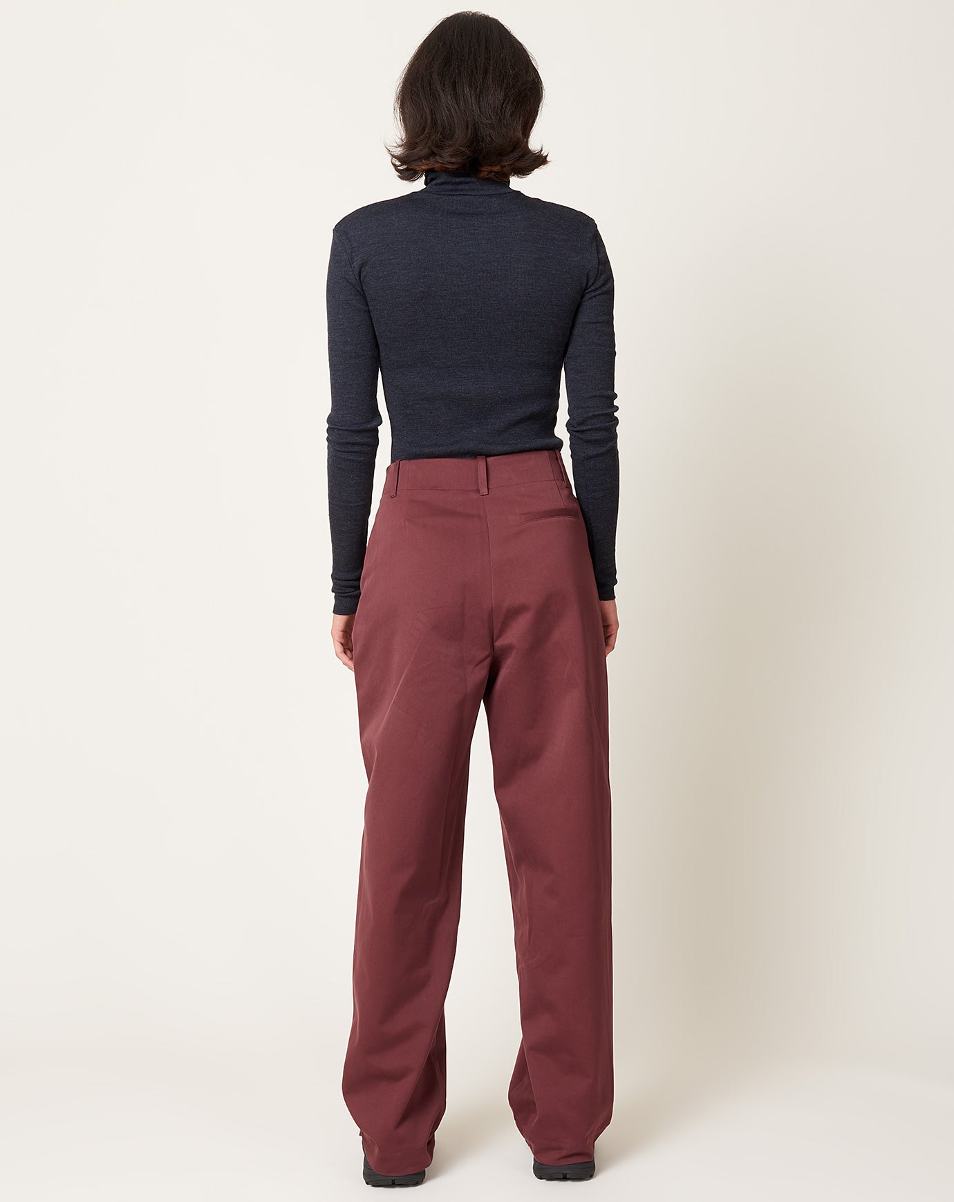 Skall Studio Painter Pants in Burgundy