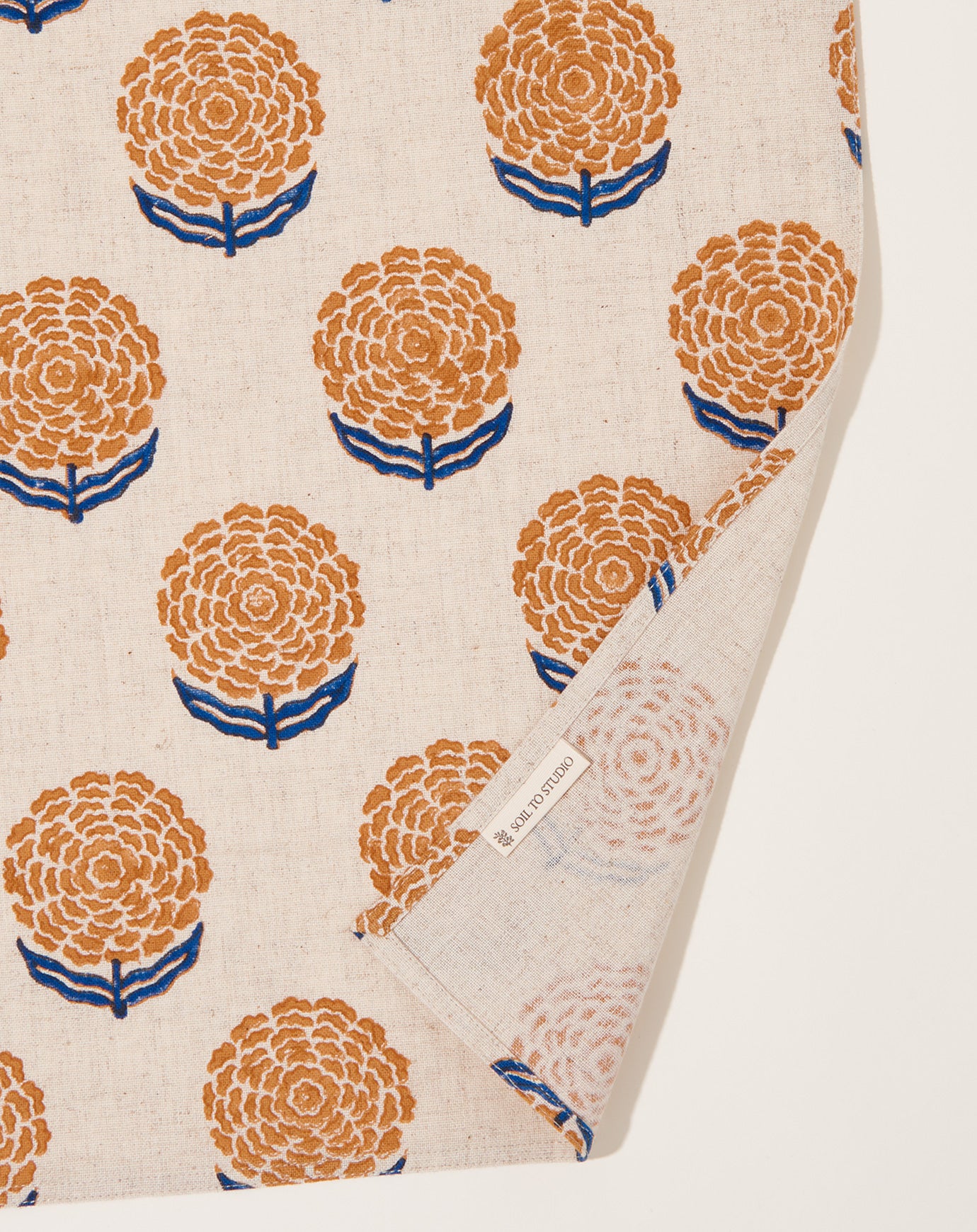 Soil to Studio Alisha Block Printed Table Napkins in Natural