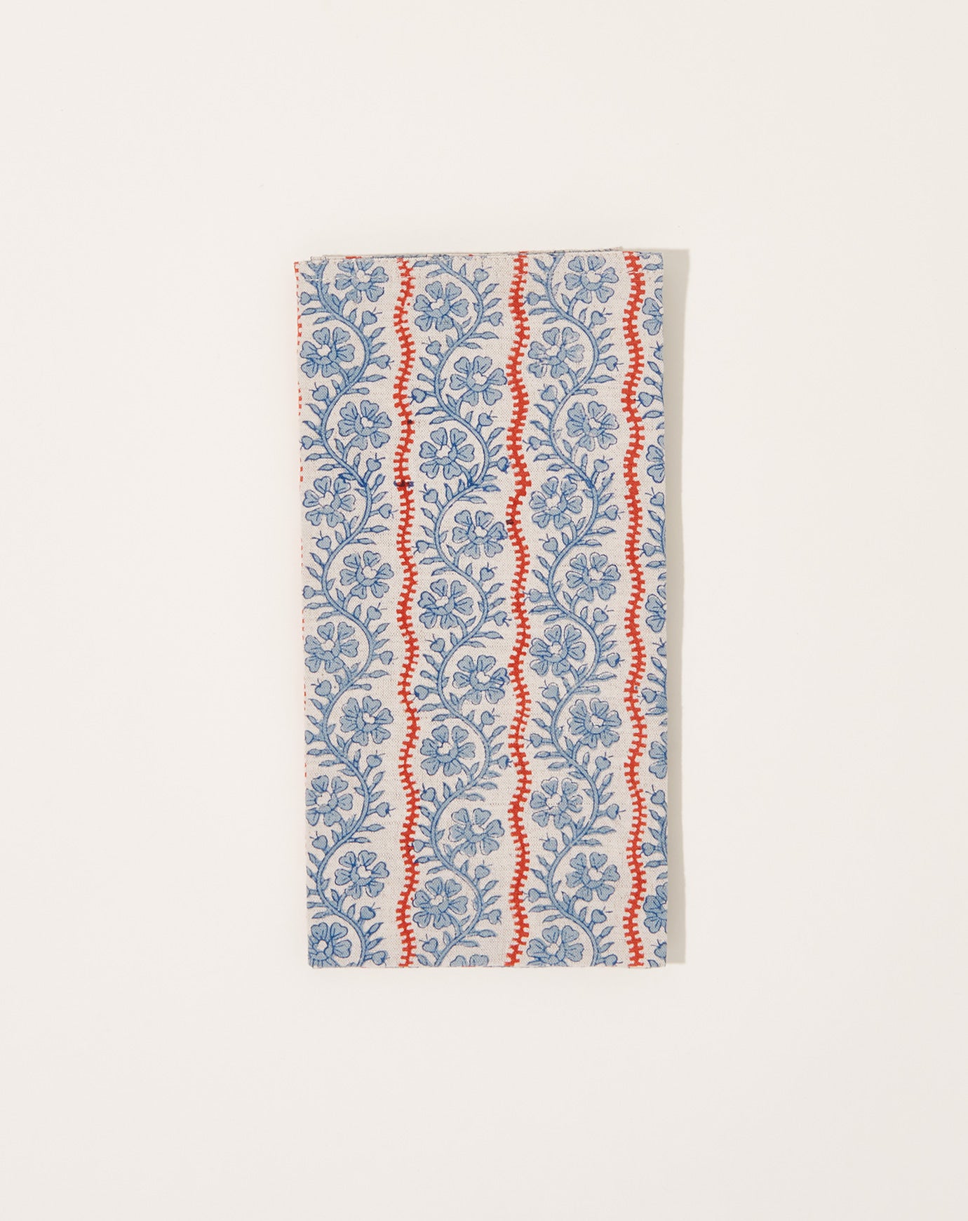 Soil to Studio Vipin Block Printed Table Napkins in Indigo