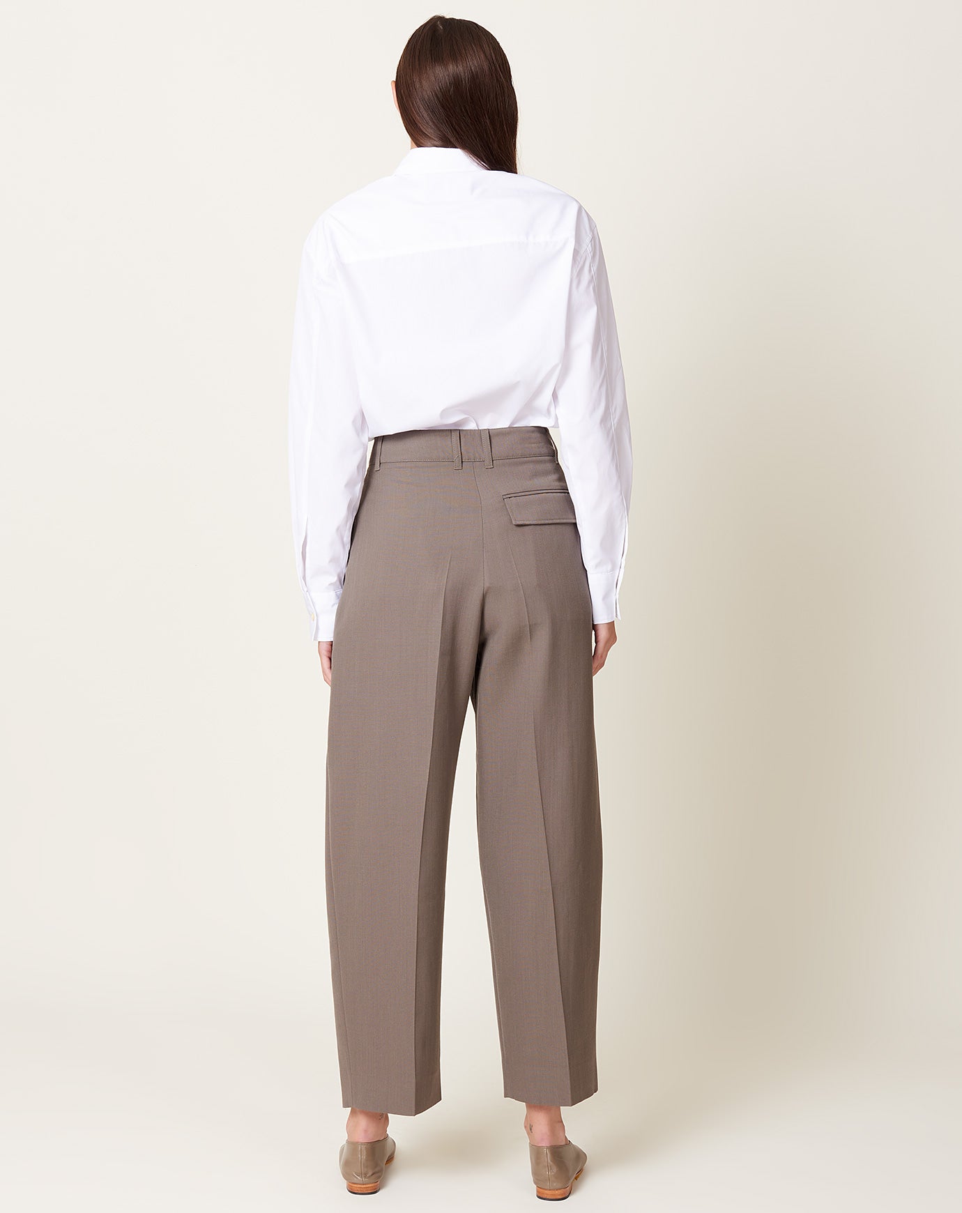 Studio Nicholson Acuna Pant in Reed Light Tech Wool