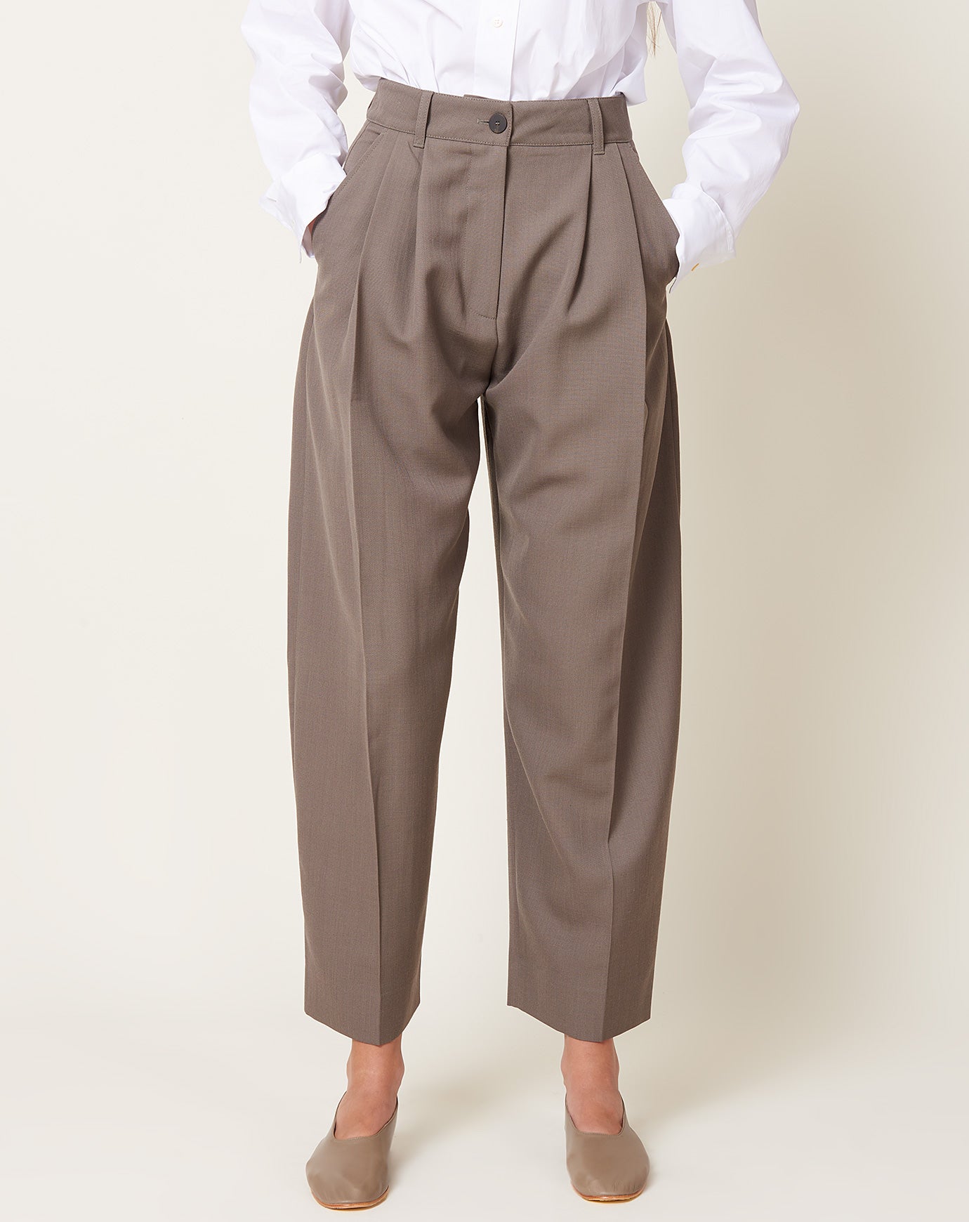 Studio Nicholson Acuna Pant in Reed Light Tech Wool