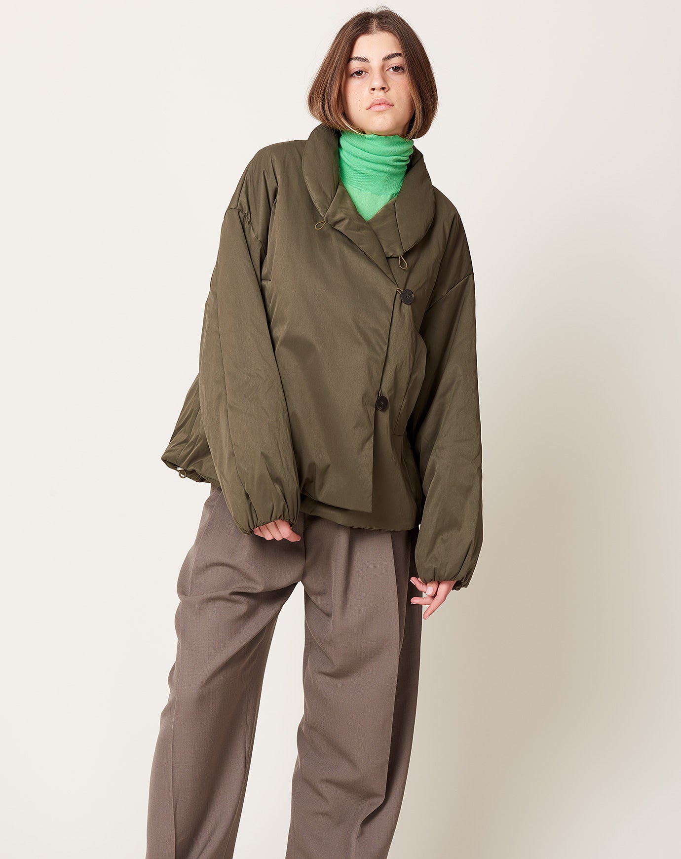 Studio Nicholson Vaner Padded Jacket in Army Green