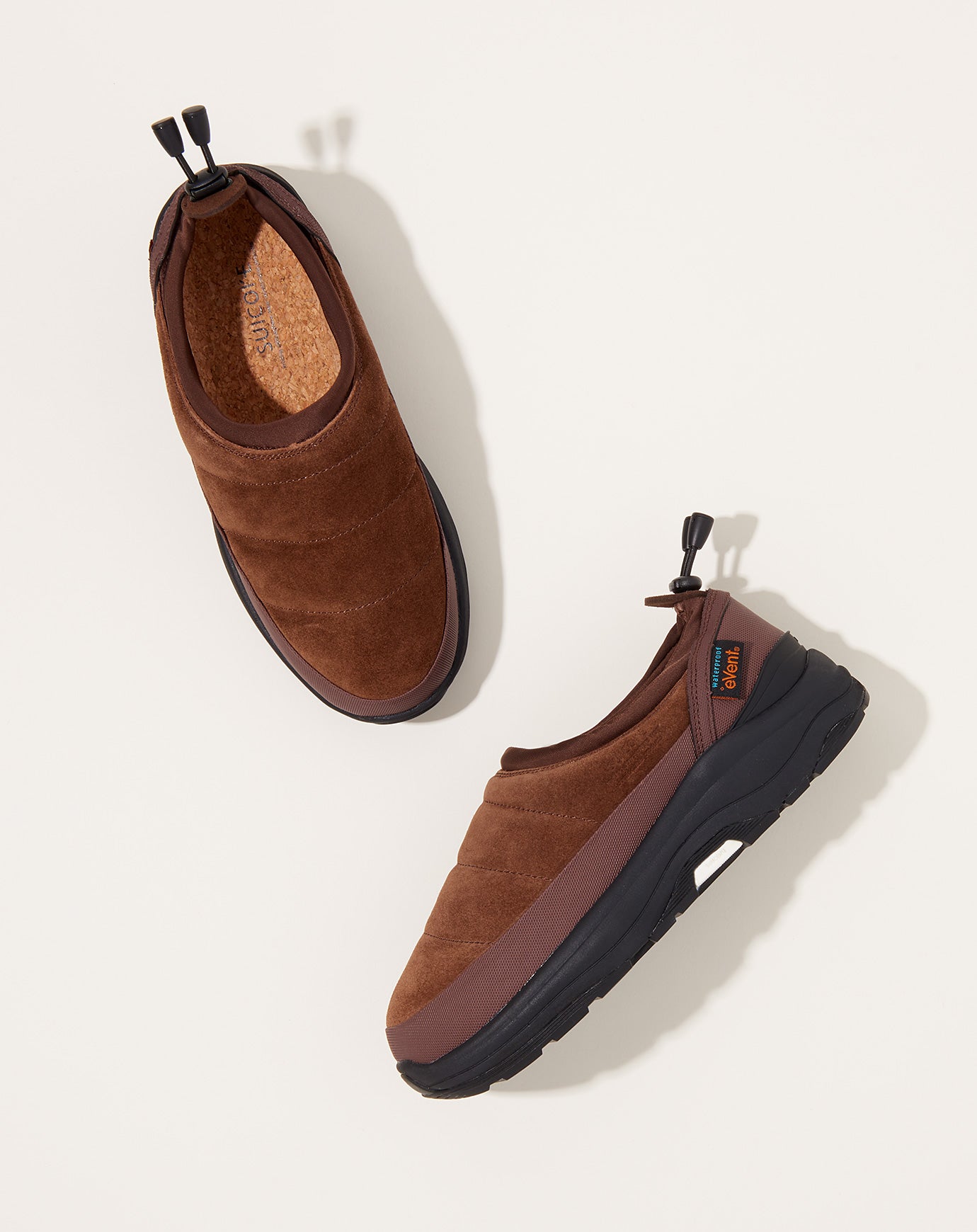 Suicoke PEPPER-Sev Shoe in Brown Suede