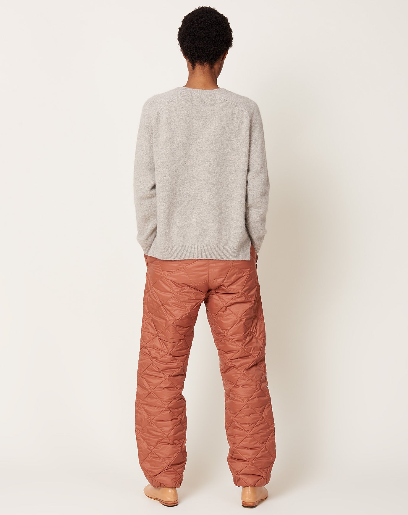 Taion Down Pants in Brick Brown