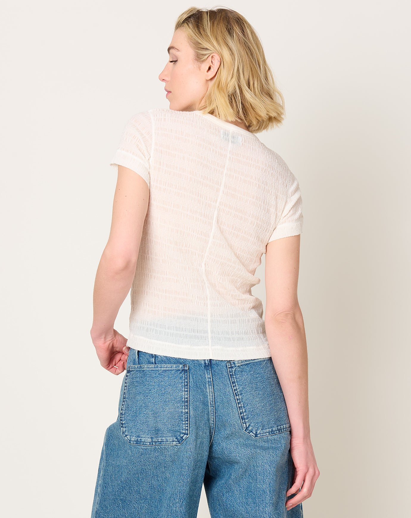 Tanaka Compact Tee in Off White