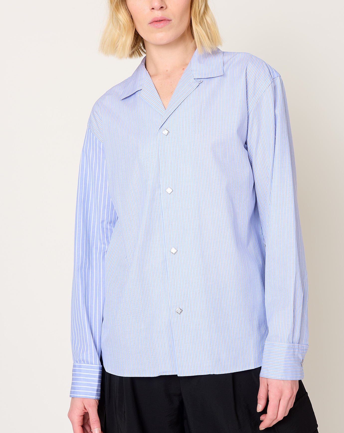 Tanaka The Shirt in Blue Stripe