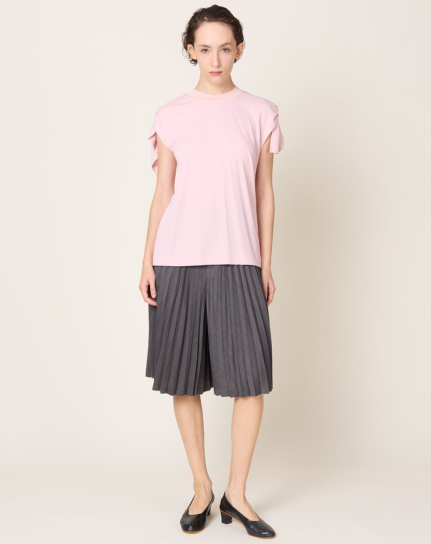 TOGA Archives High Twist Smooth Jersey Top in Pink