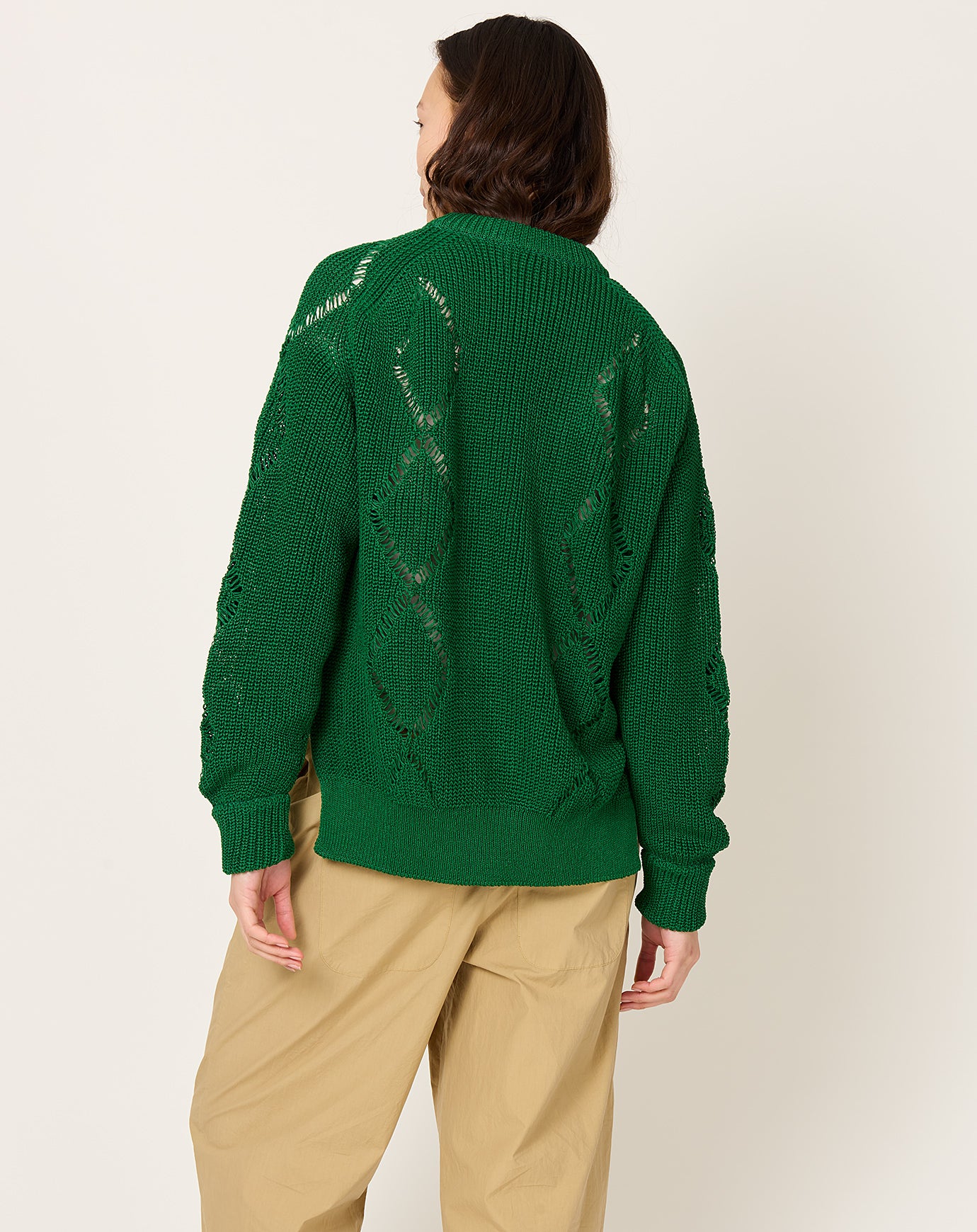 TOGA Archives Motif Knit Pullover in Green