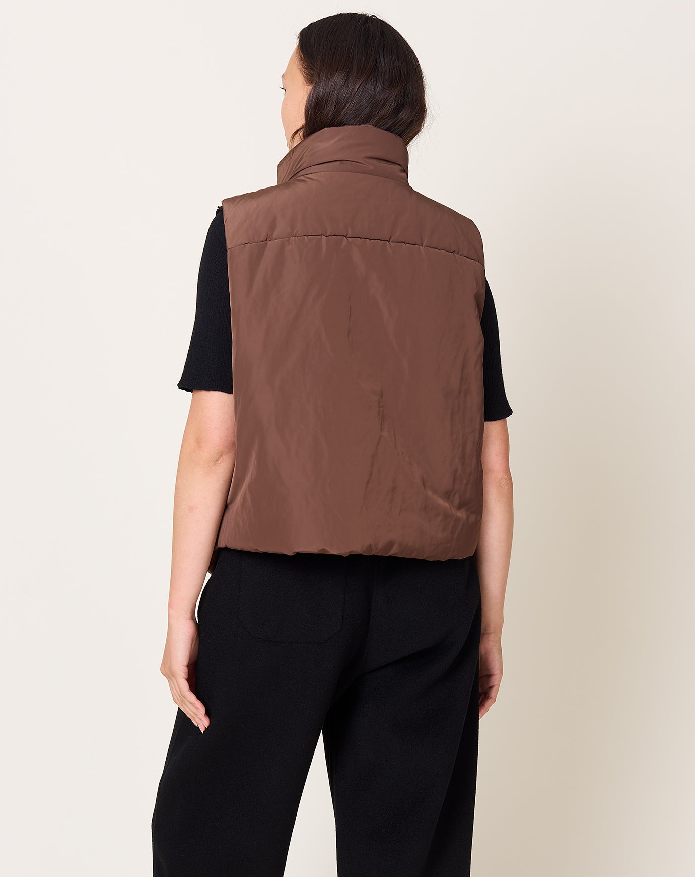 TOGA Archives Padded Vest in Brown