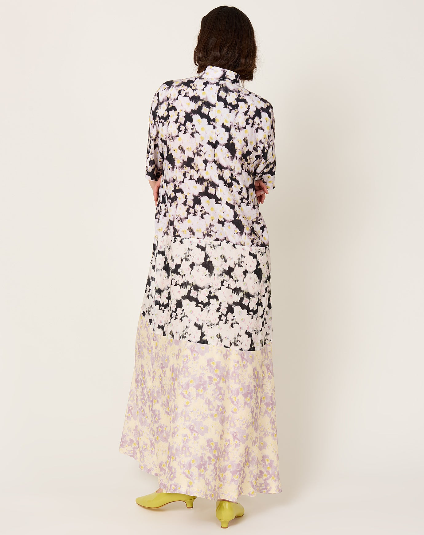 TOGA Archives Rayon Print Dress in Yellow