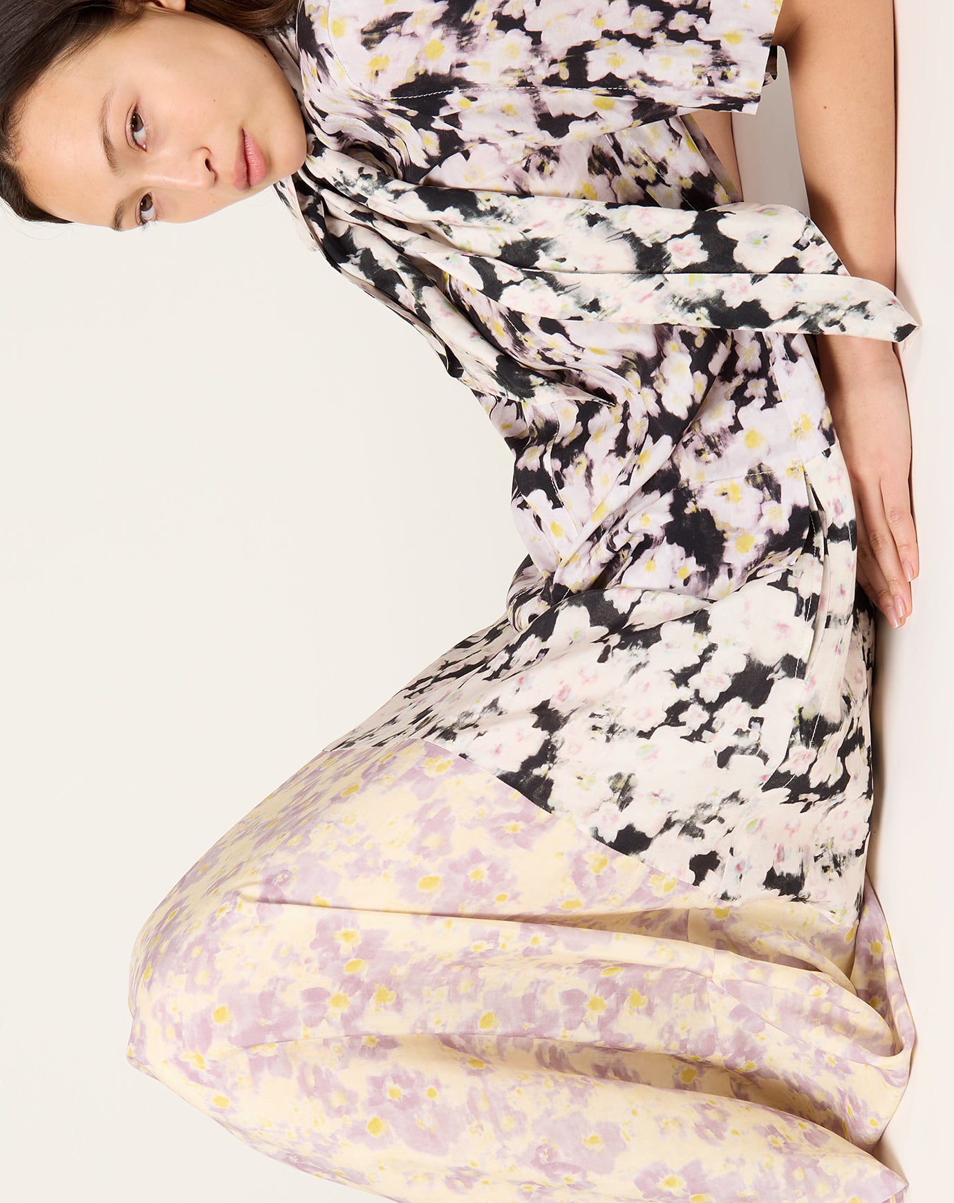 TOGA Archives Rayon Print Dress in Yellow