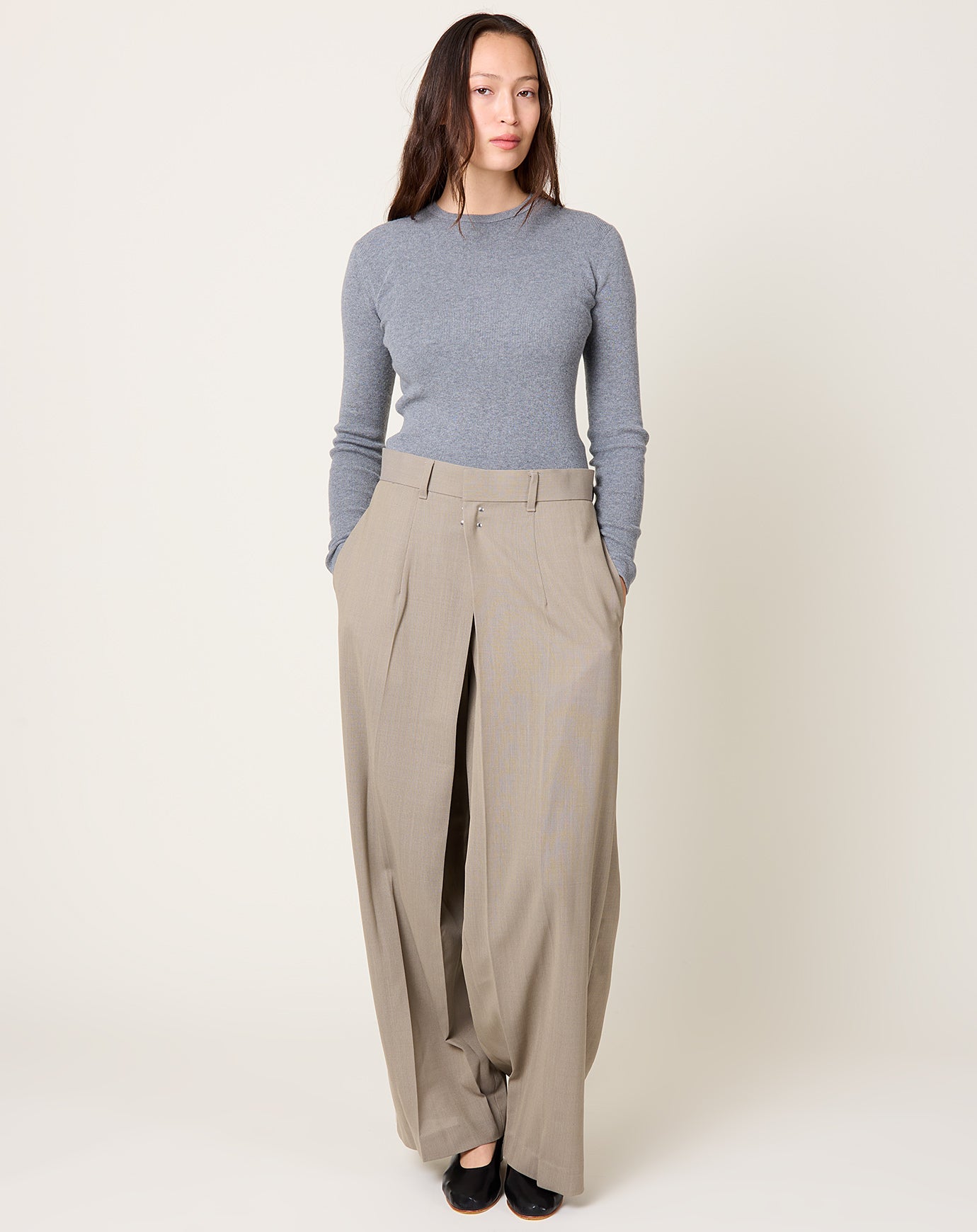 TOGA ARCHIVES Pierced Pants in Beige