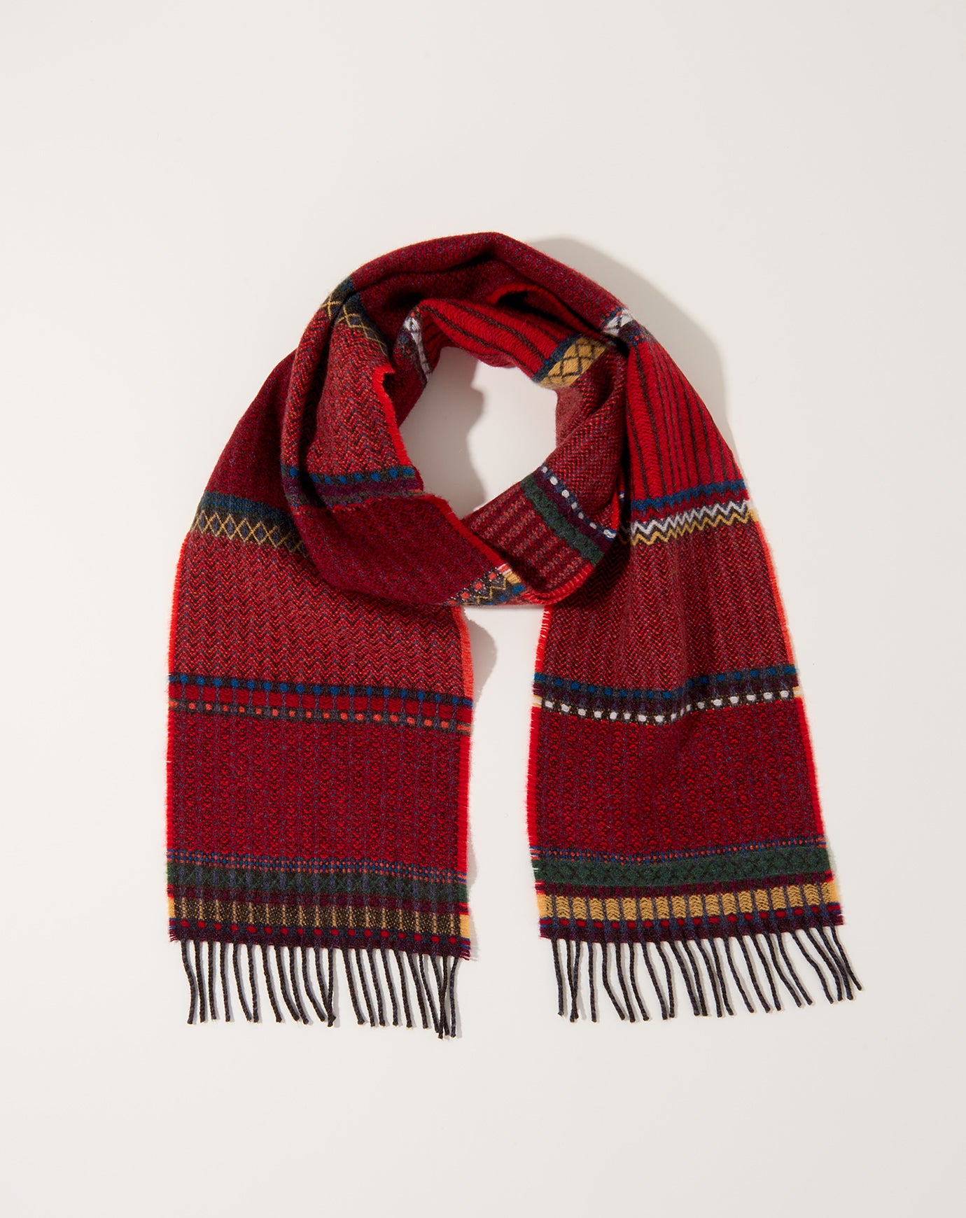Wallace Sewell Cassia Scarf in Crimson