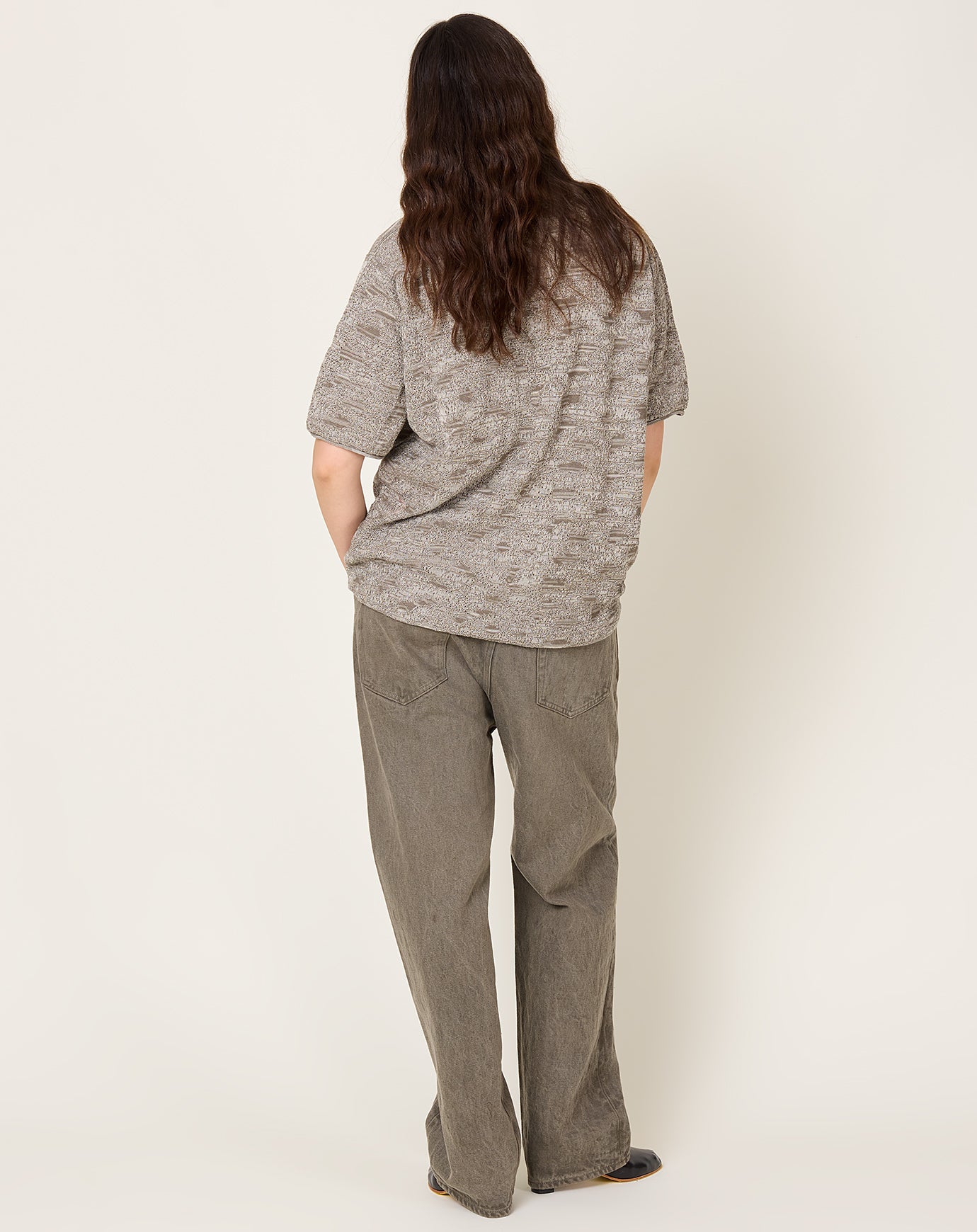 Yoko Sakamoto 5 Pocket Straight Pants in Mugwort