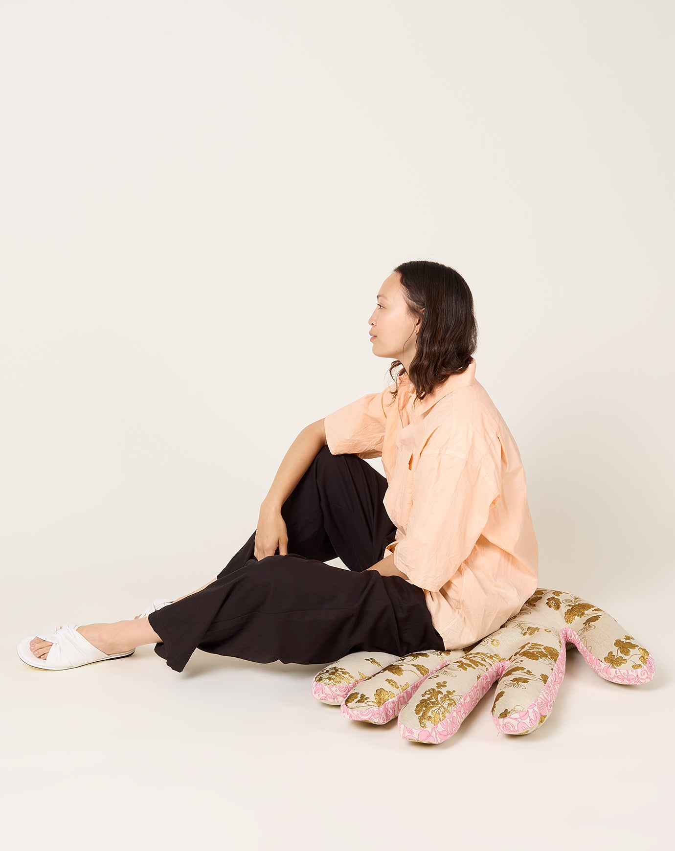 Yoko Sakamoto Regular Collar S/S Shirt in Vermillion