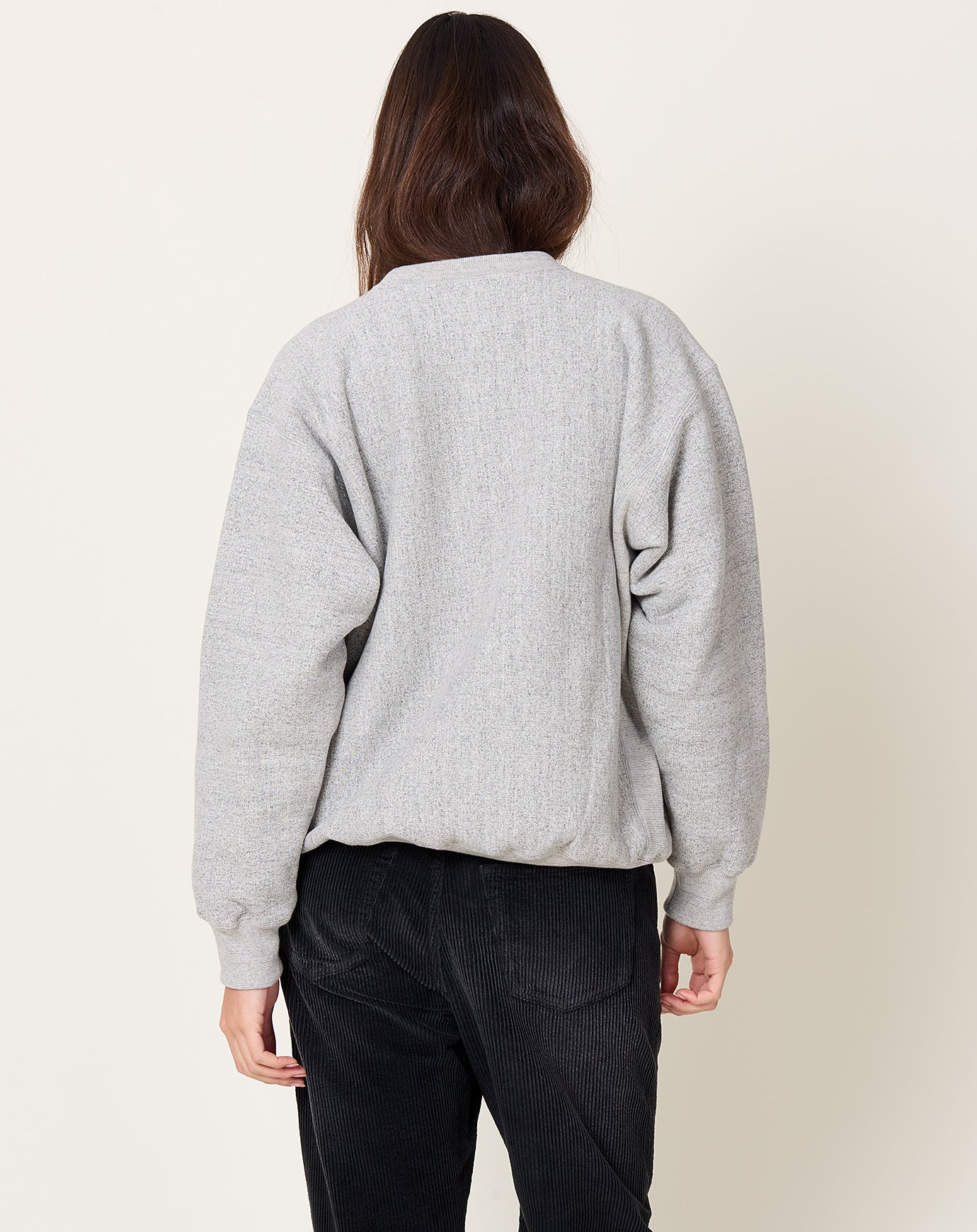 Yoko Sakamoto Tsuriami Athletic Sweater in Heather Grey