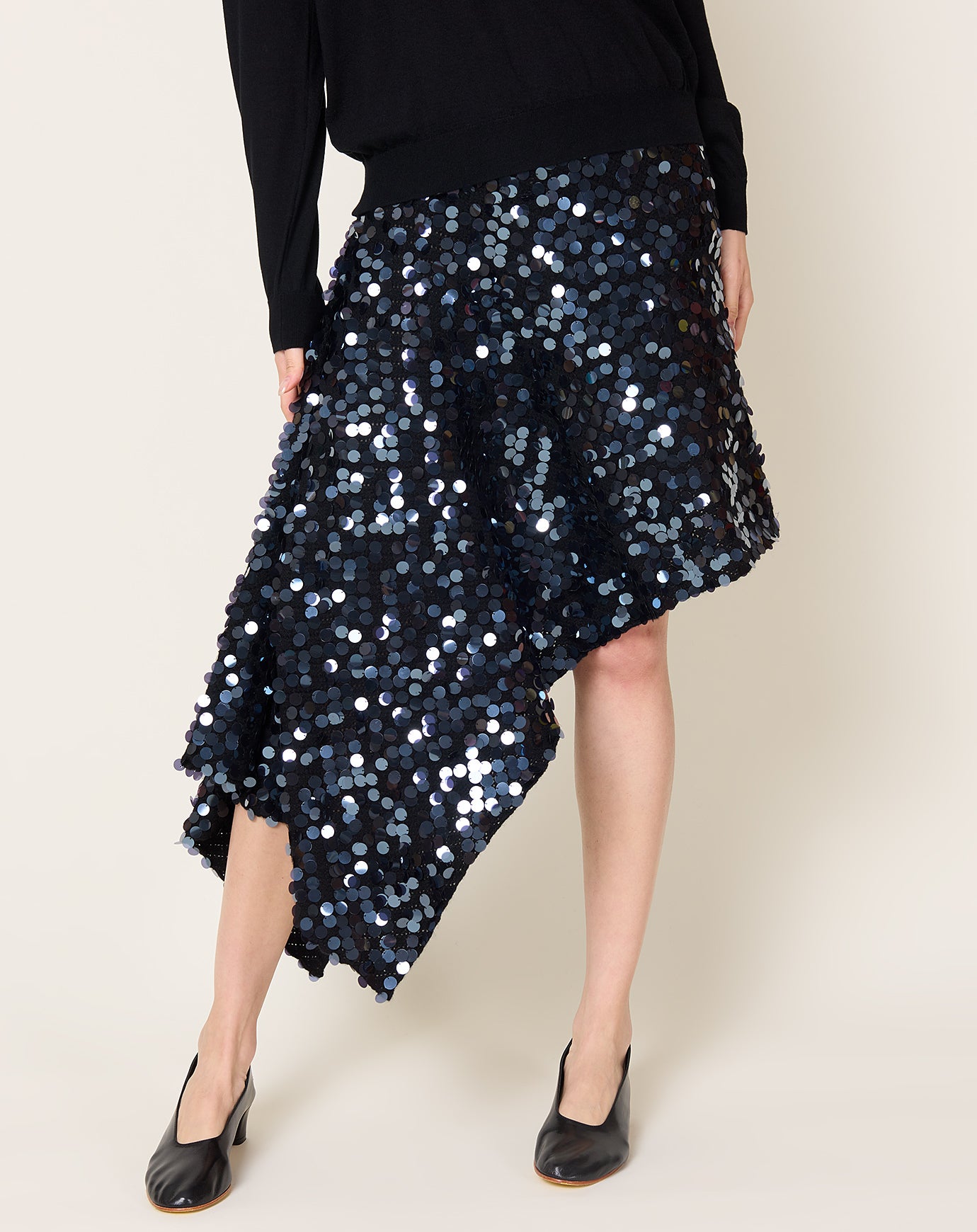Zankov Delania Trapeze Skirt in Black