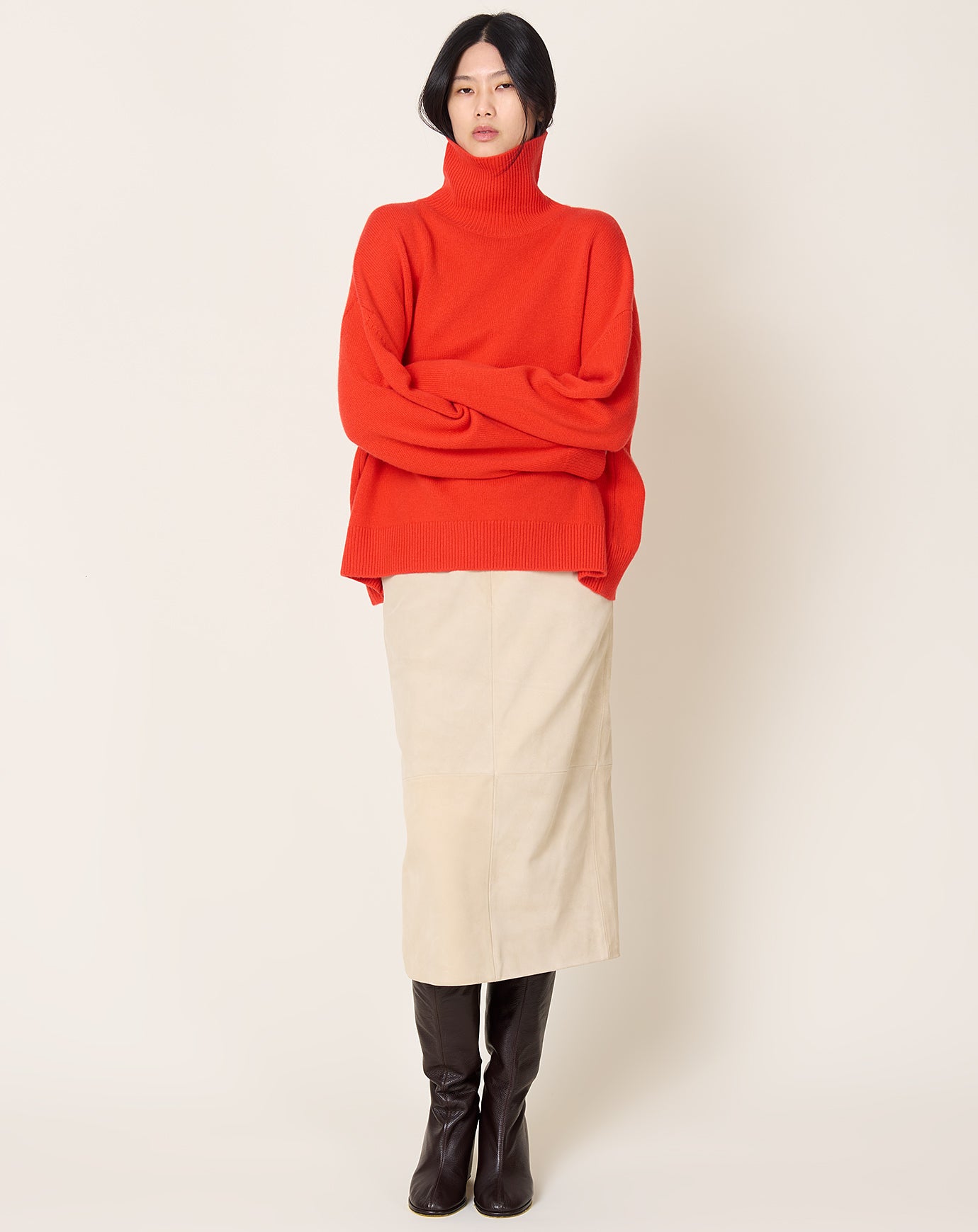 Zankov Junko Turtleneck in Poppy
