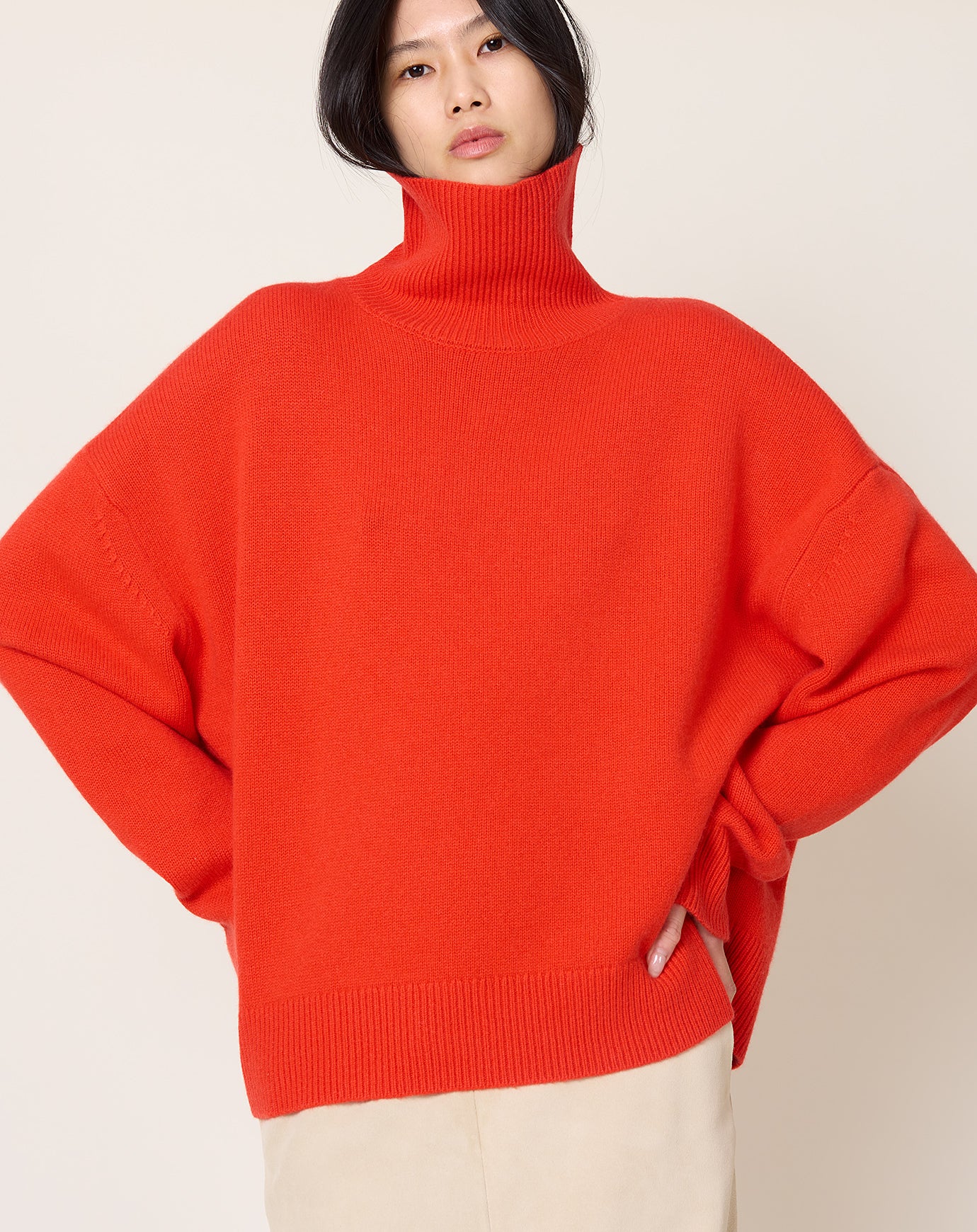 Zankov Junko Turtleneck in Poppy