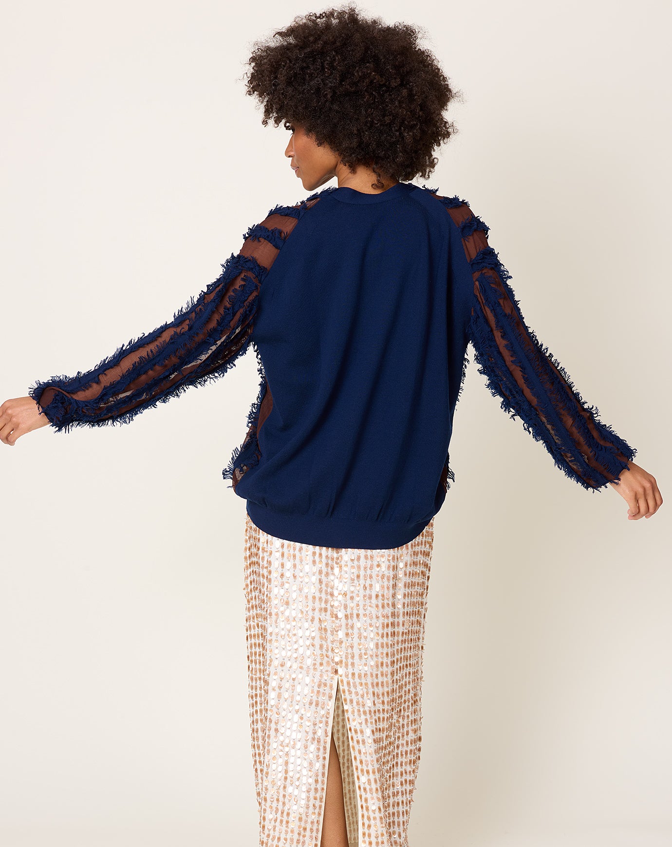 Zankov Oscar Cardigan in Midnight & Espresso