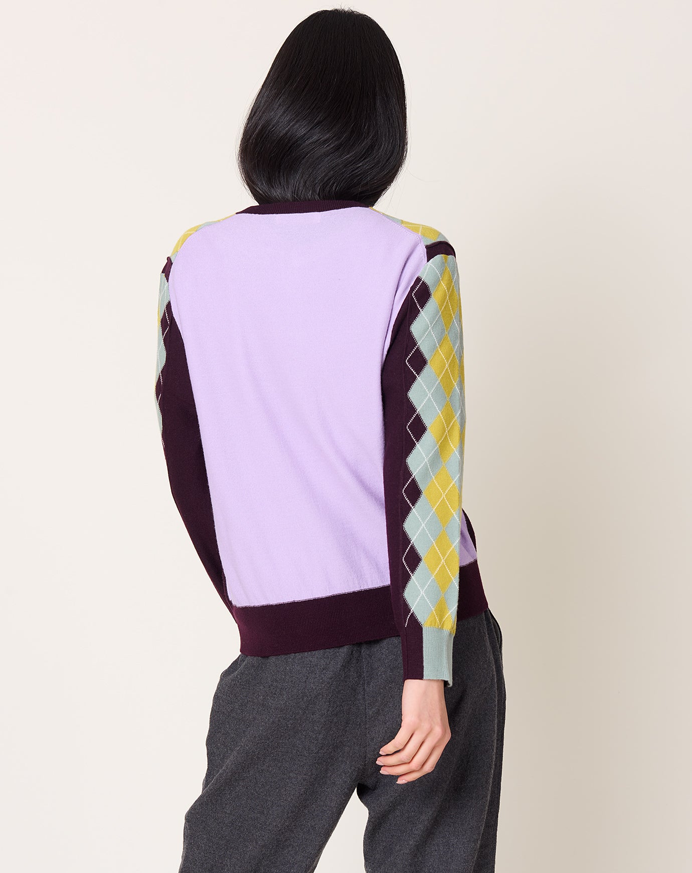 Zankov William Argyle Cardigan in Lemon