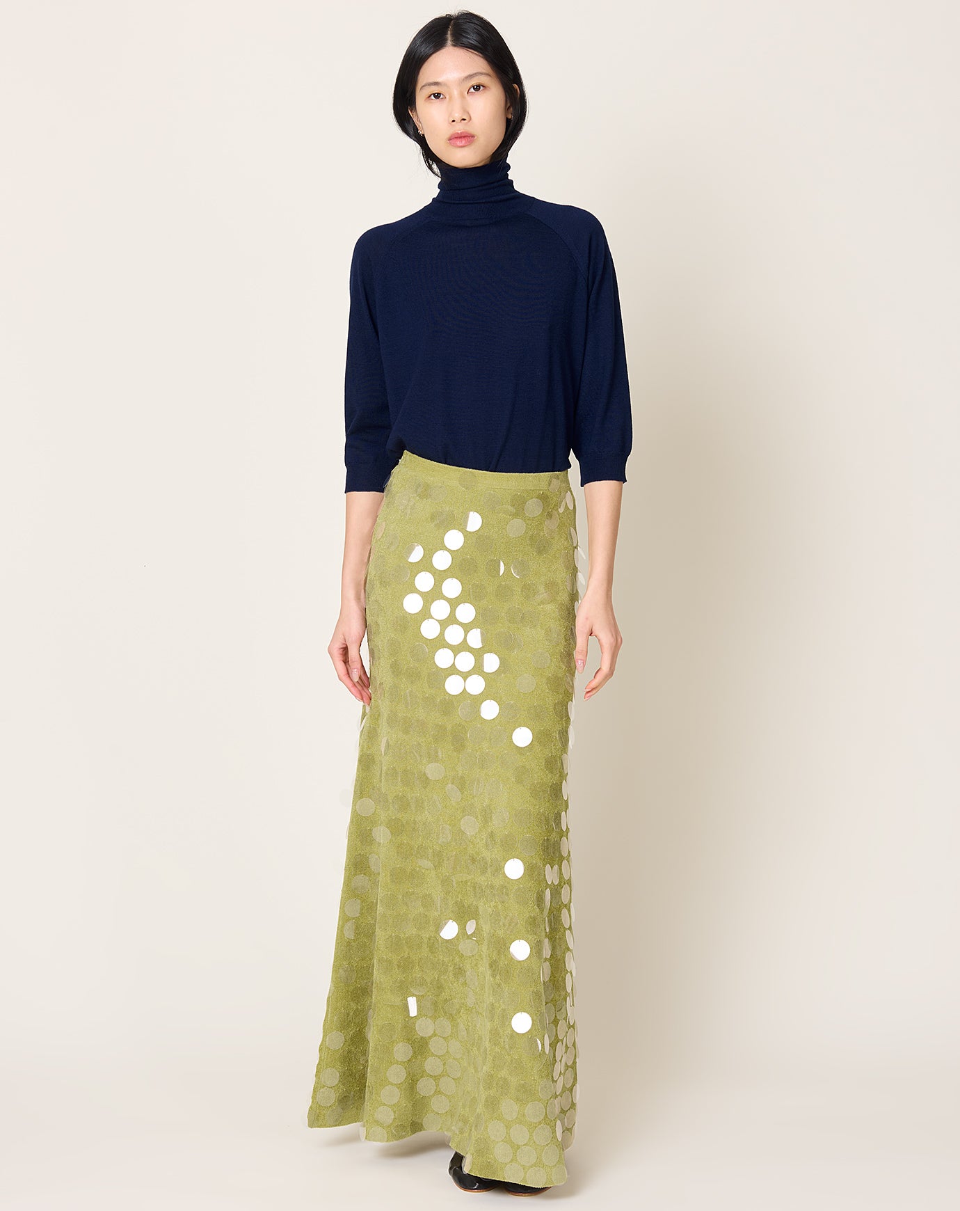 Zankov Zander Skirt in Sprout Green