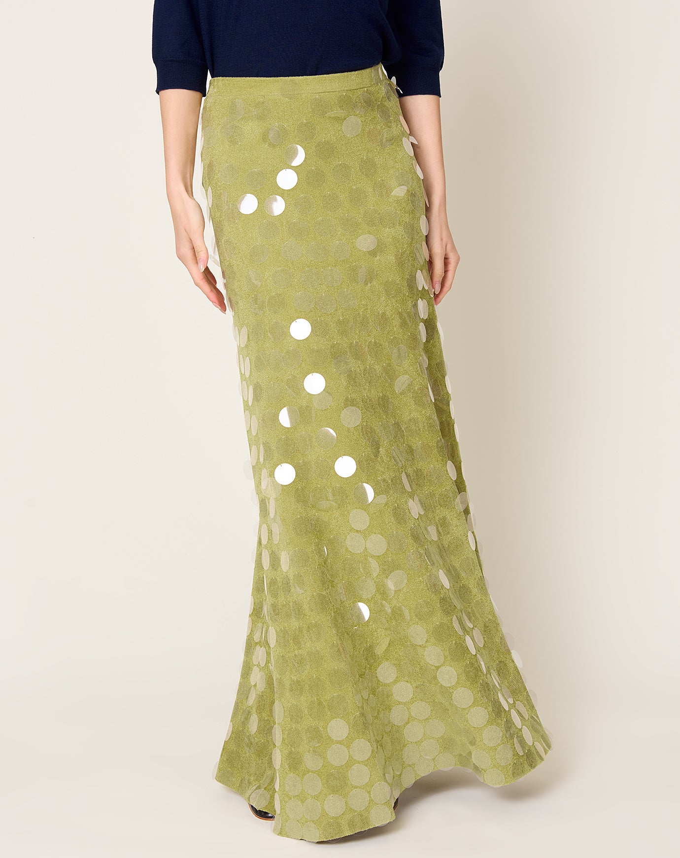 Zankov Zander Skirt in Sprout Green