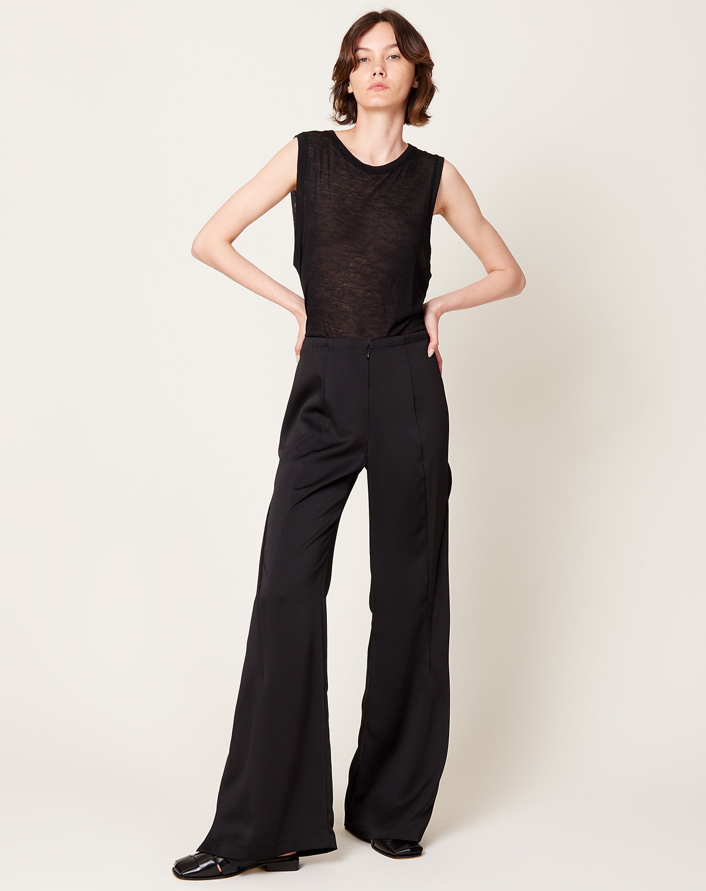 Zero + Maria Cornejo Fin Pant in Black