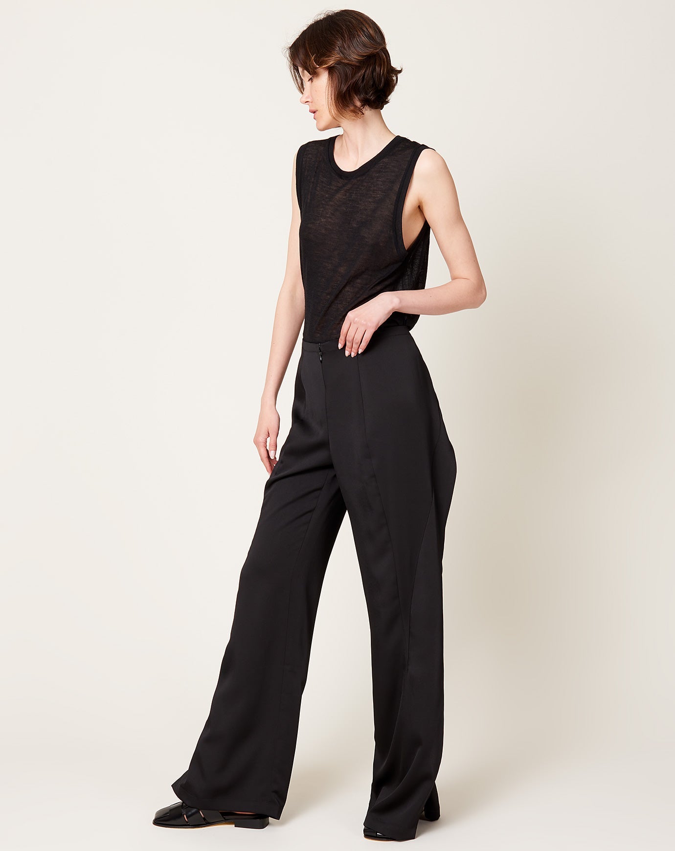 Zero + Maria Cornejo Fin Pant in Black